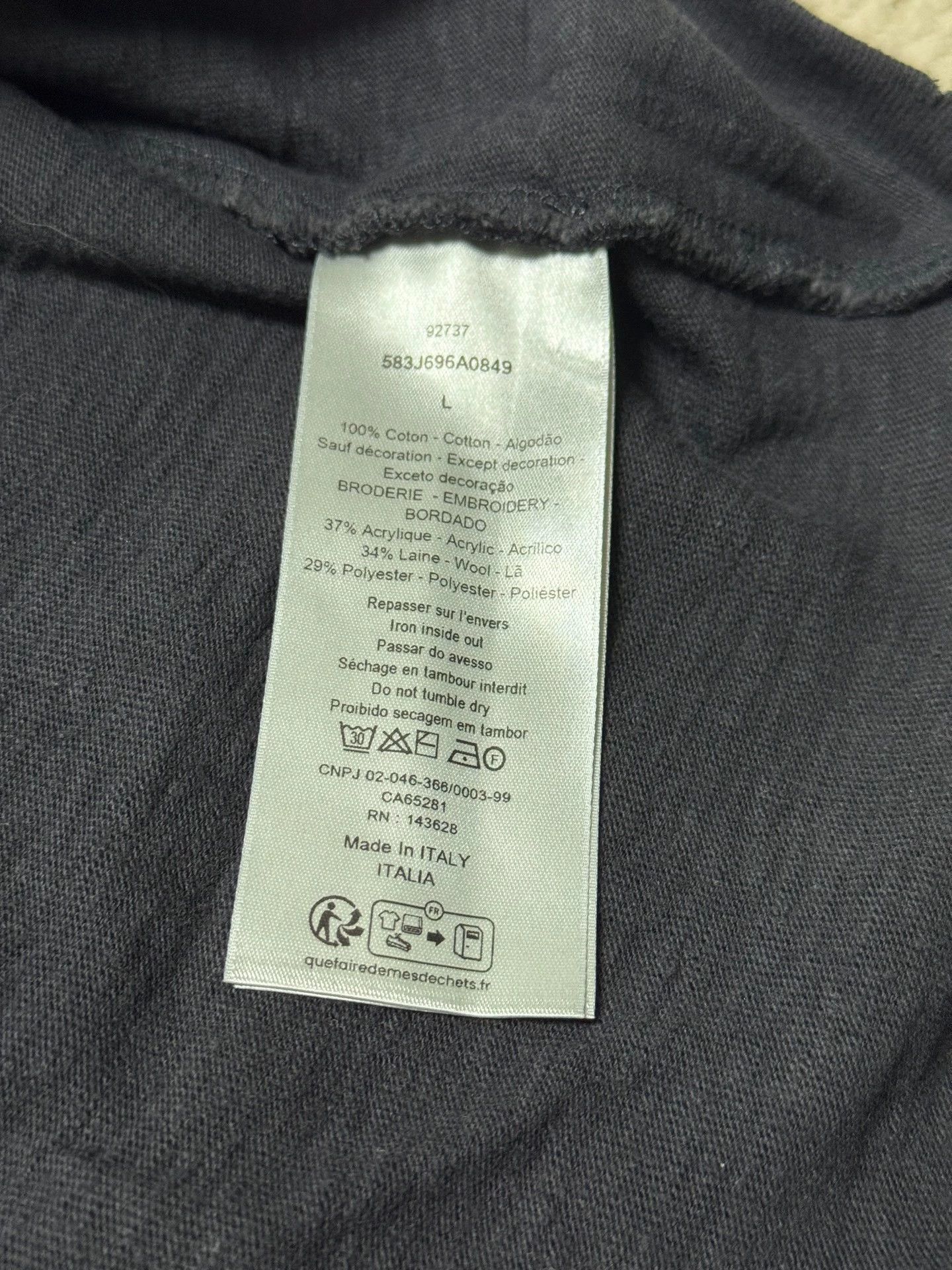 Dior Dior 25 New Short Tee L 99 New Size L / US 10 / IT 46 - 4 Thumbnail