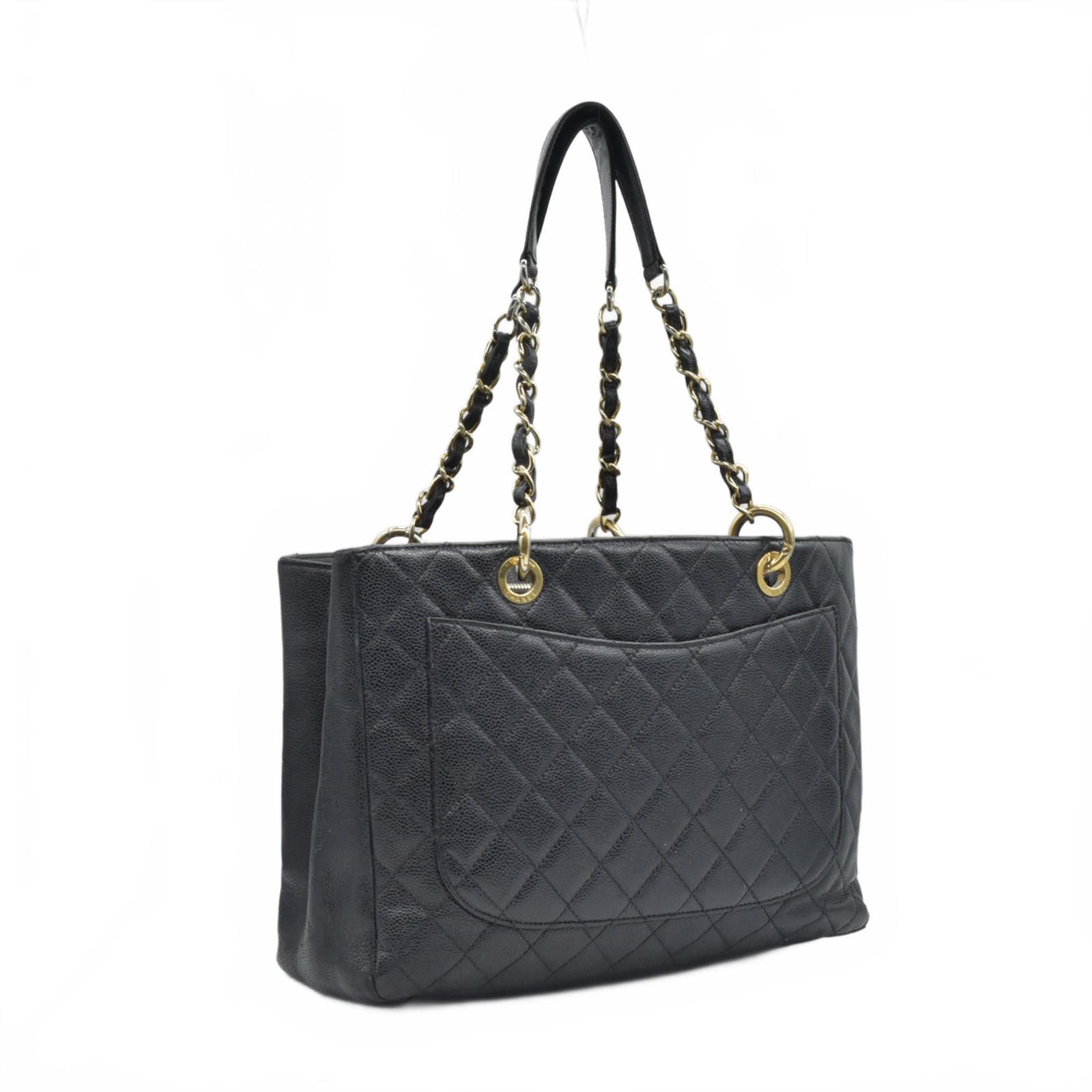 Chanel Chanel Grand Shopping Tote (GST) Black Caviar 2010 Size ONE SIZE - 8 Thumbnail