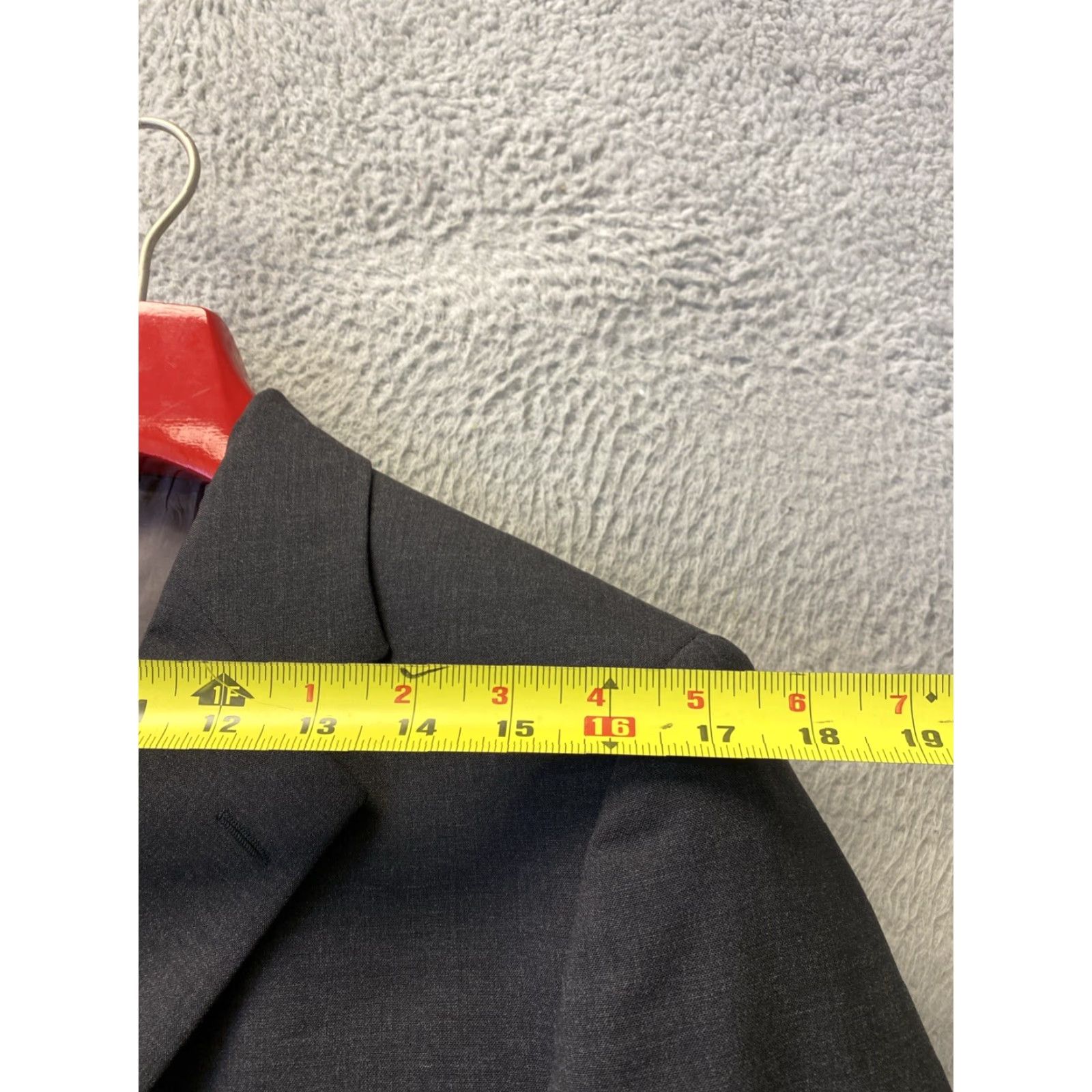 Hugo Boss HUGO BOSS Dark Gray Slim Fit Wool 2-Piece Suit 38R Jacket 32x32 Pants Designer Mens Formal Wedding Business Size 38R - 7 Thumbnail