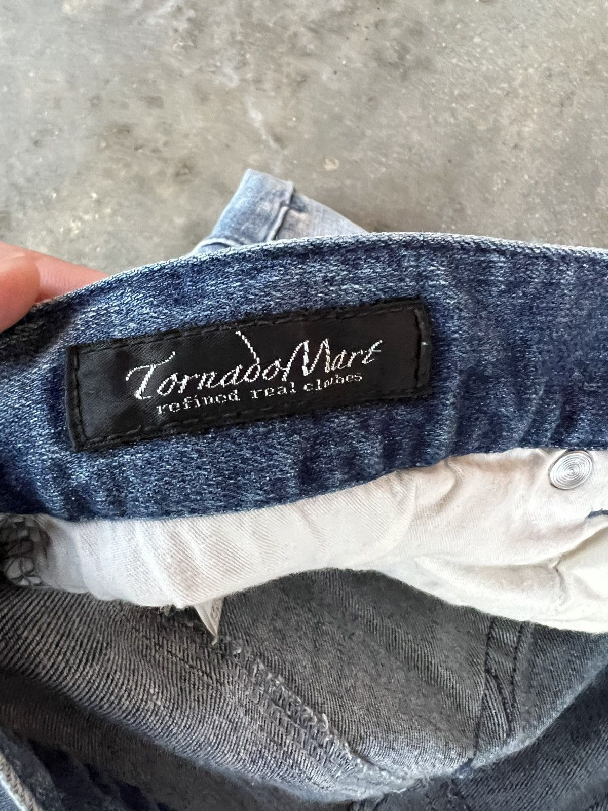 If Six Was Nine × Tornado Mart TORNADO MART FADED WASHED DISTRESS JEANS VERY RARE Size US 32 / EU 48 - 18 Thumbnail