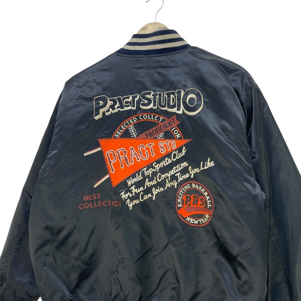 Japanese Brand 💥Vintage Pract Studio Bomber Jacket Size US M / EU 48-50 / 2 - 8 Thumbnail