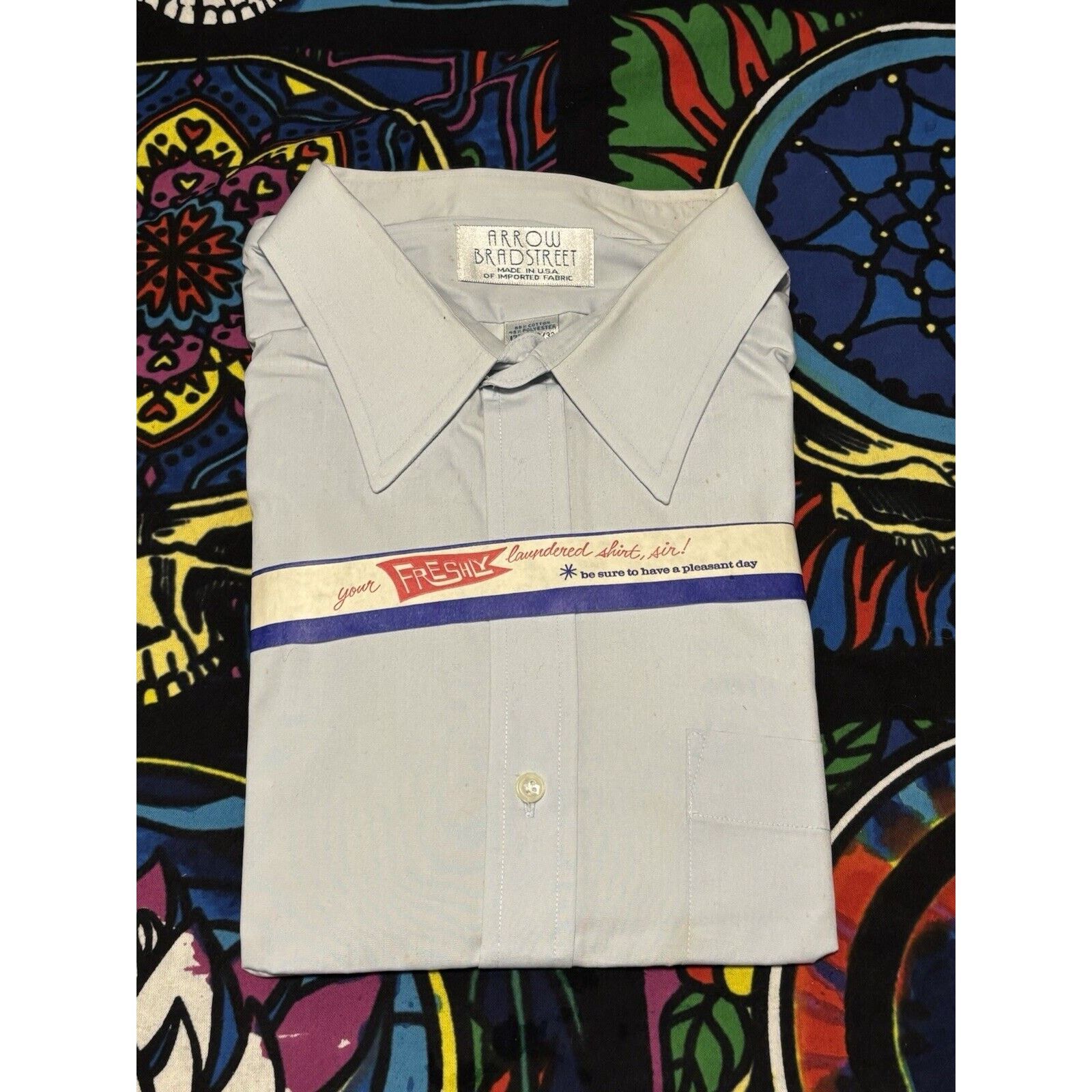 Other Vintage Deadstock 60s Arrow Bradstreet 17 1/2 dress shirt Size US S / EU 44-46 / 1 - 1 Thumbnail