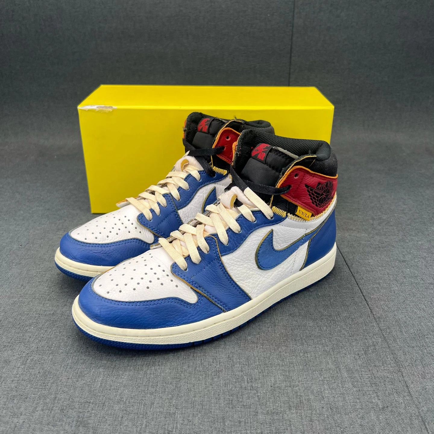 Nike Air Jordan 1 x Union Blue 42.5 Mint (Box included) Size US 9.5 / EU 42-43 - 1 Thumbnail