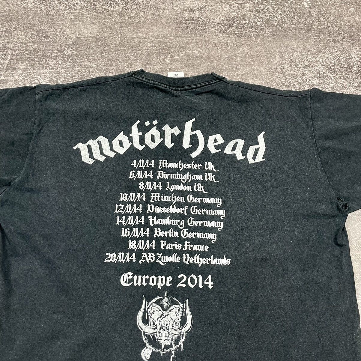 Band Tees Motörhead 2014 Tour Distressed Cotton T Shirt Size US L / EU 52-54 / 3 - 14 Thumbnail
