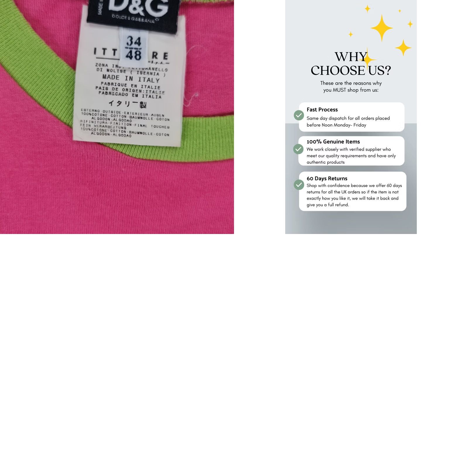 Dolce & Gabbana Dolce&Gabbana Womens T Shirt Pink 34/48 Medium Ringer Cotton Tee Short Sleeves Crew Neck Pullover Casual Designer All Seasons Size XXS / US 00 / IT 34 - 8 Thumbnail