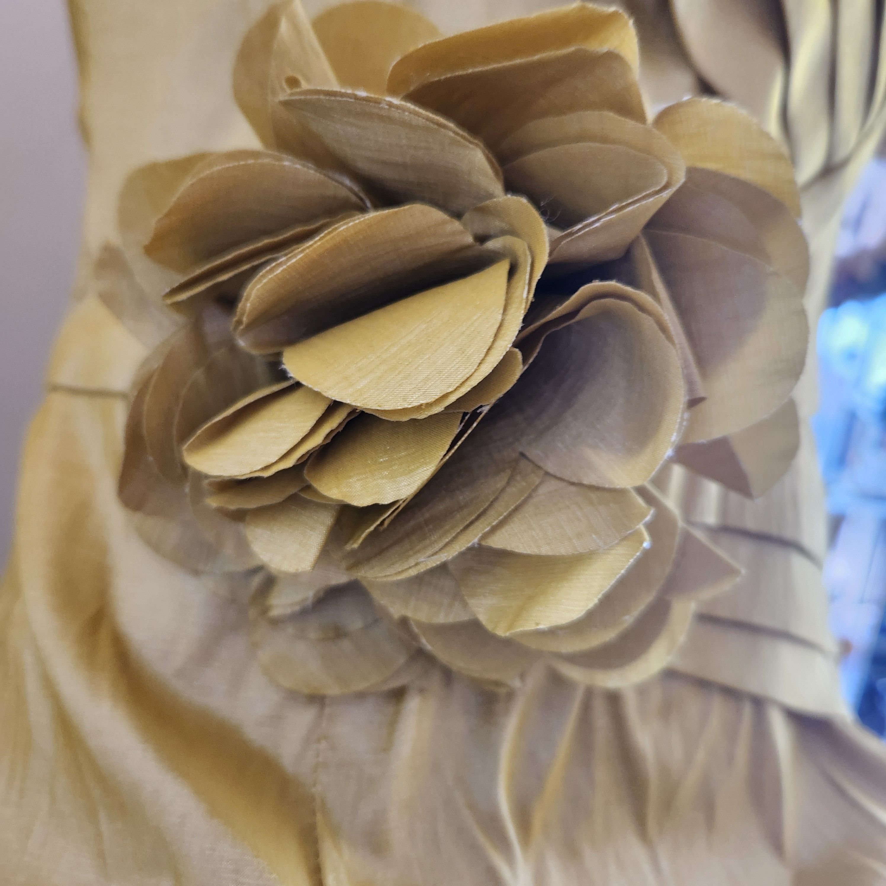 Forever 21 Forever 21 evening prom mustard strapless sweetheart ruffle Size L / US 10 / IT 46 - 5 Thumbnail