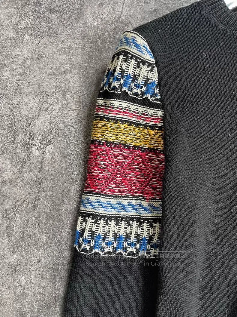 Saint Laurent Paris Saint Laurent Paris Ethnic Knit Shoulder Sleeve Top Size US XS / EU 42 / 0 - 4 Thumbnail