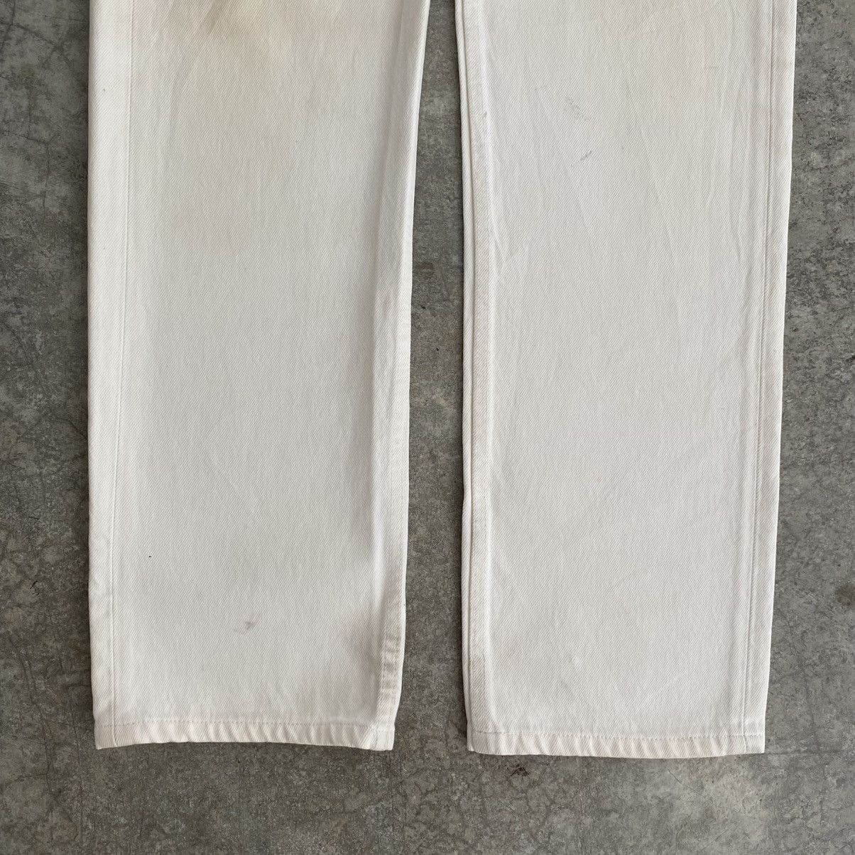Levi's Size 30x31.5 Vintage 1994 Levis 501 White Denim Jeans Size US 30 / EU 46 - 8 Thumbnail