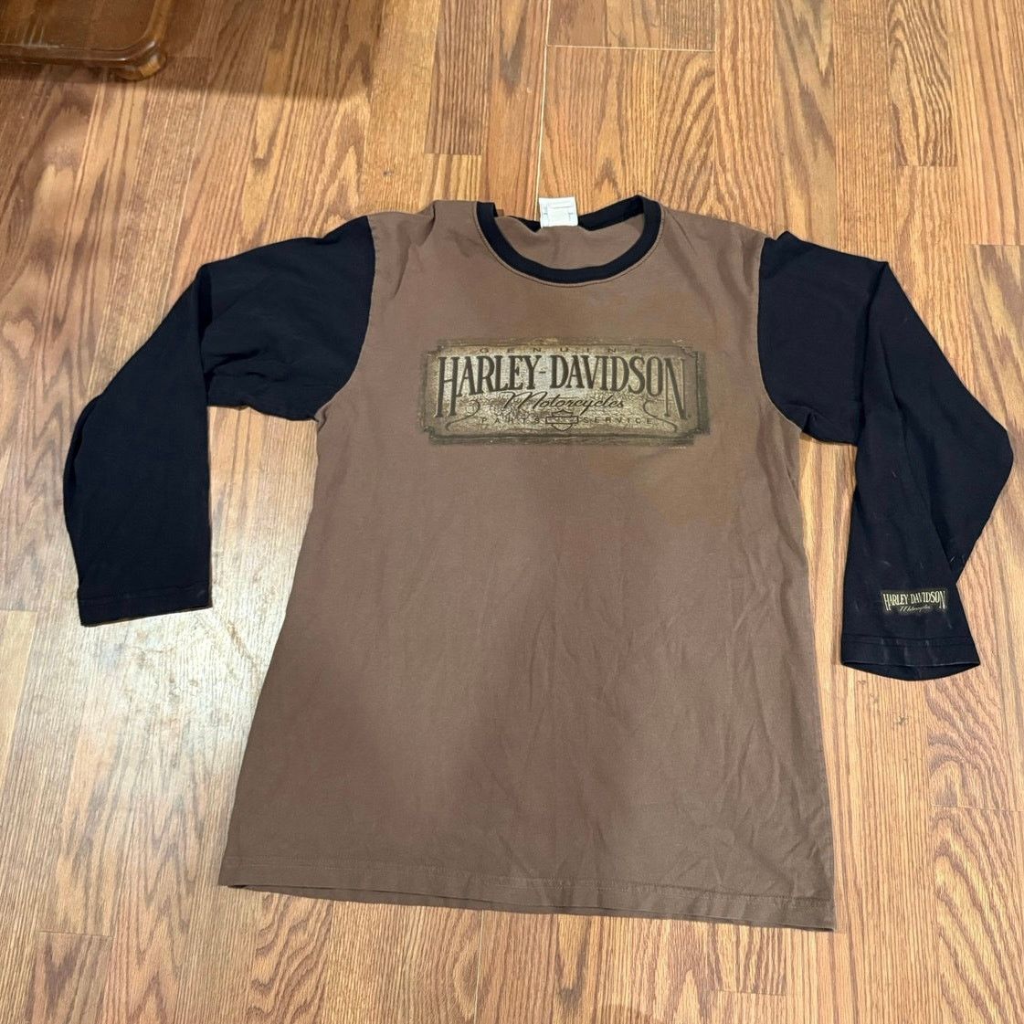 Harley Davidson Harley Davidson 3/4 Sleeve Y2K Size US XL / EU 56 / 4 - 1 Thumbnail