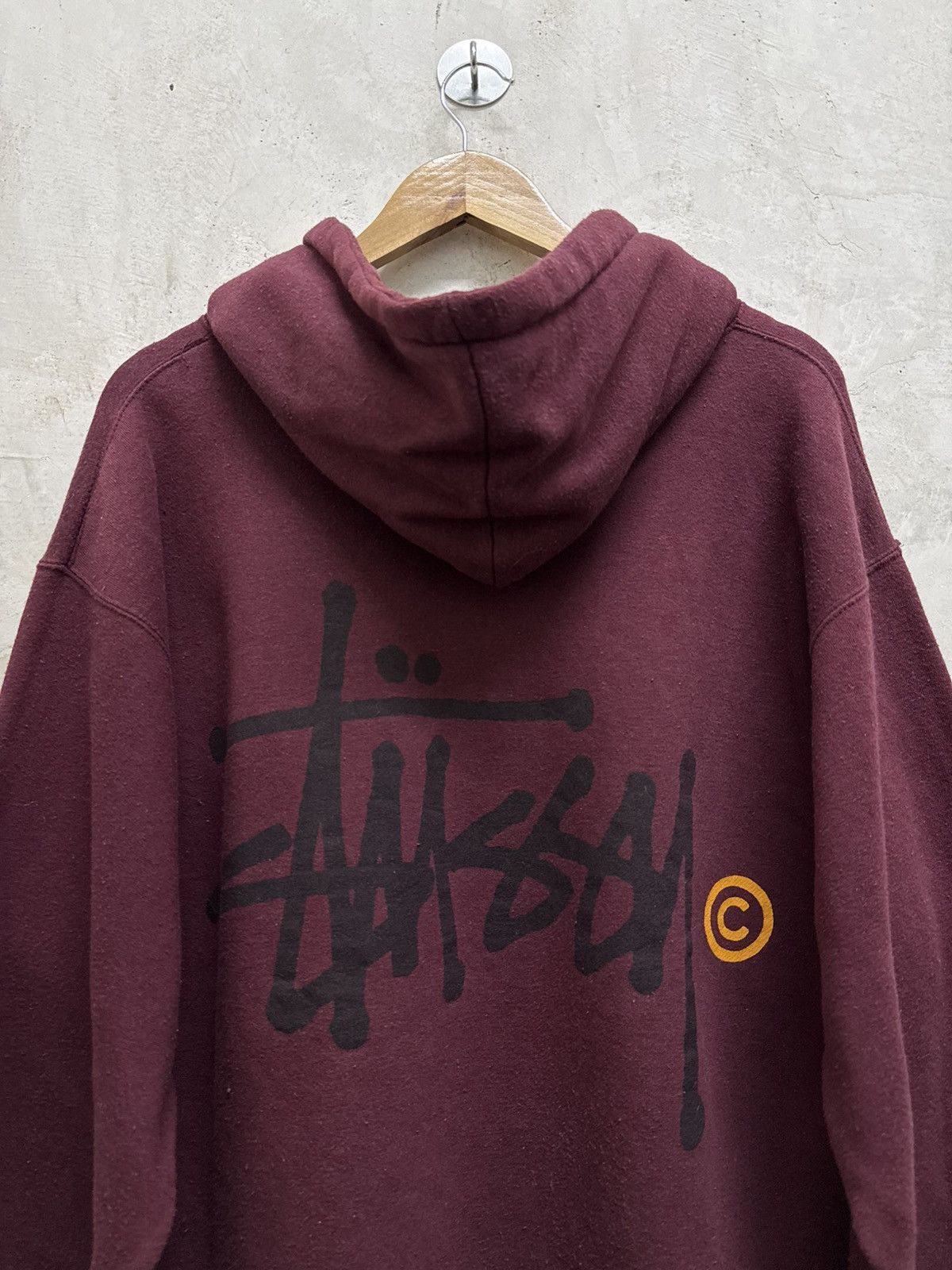 Stussy Vintage 90s Faded Stussy Signature Hoodie Size US L / EU 52-54 / 3 - 2 Thumbnail