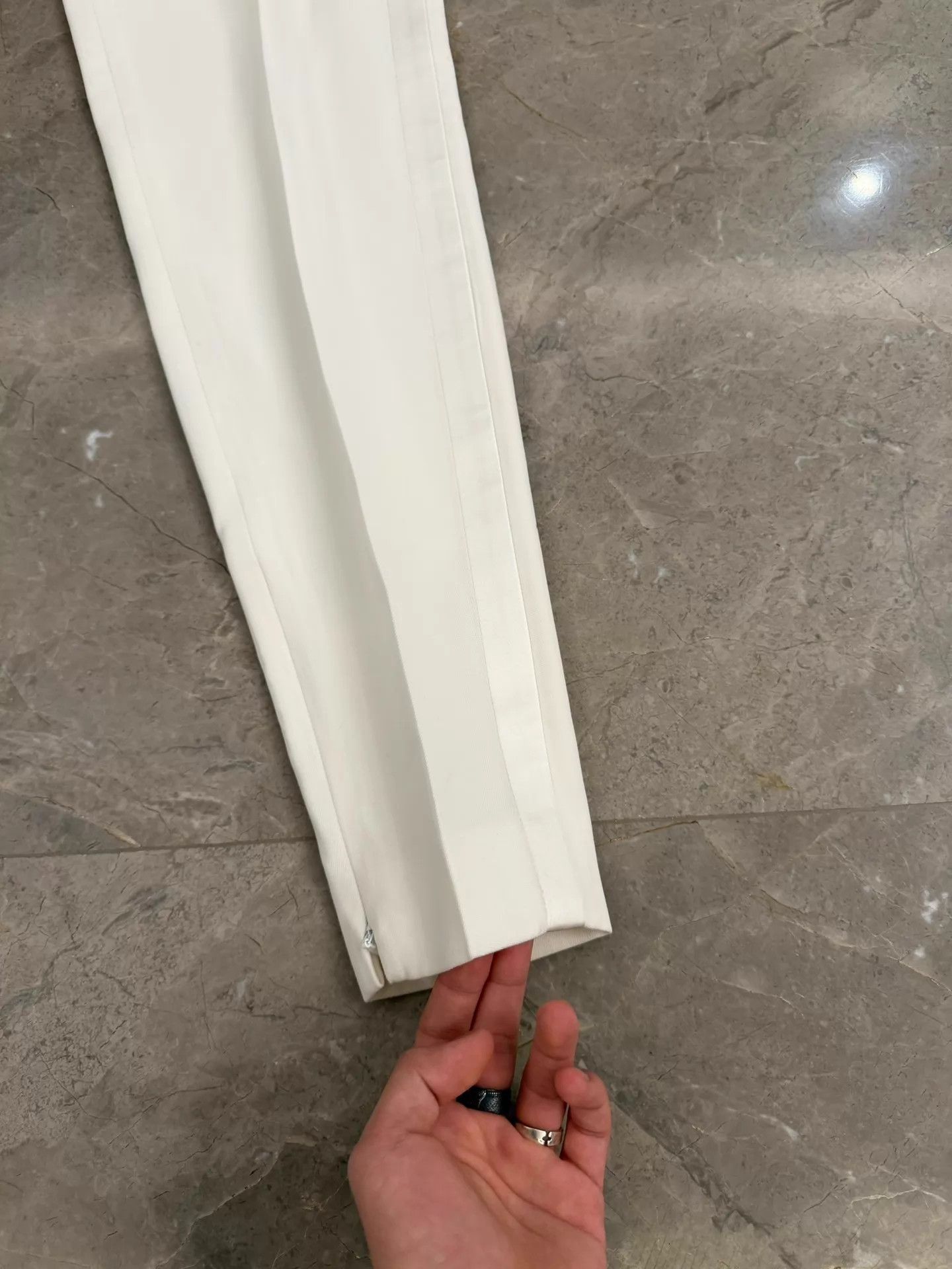 Saint Laurent Paris Saint Laurent SLP Le Smoking Wool-Silk Trousers 36 Rosie Size 25" / US 0 / IT 36 - 6 Thumbnail