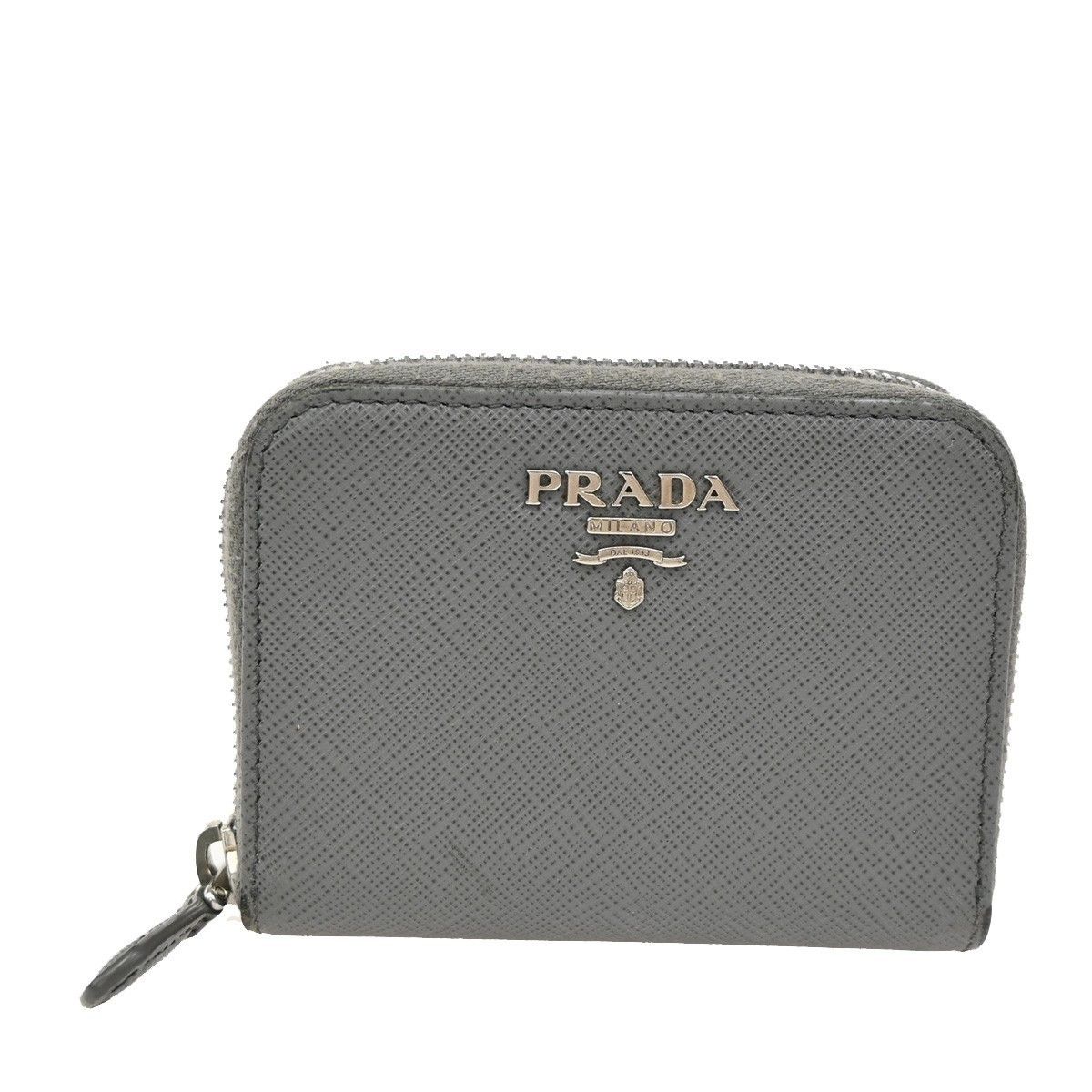 Prada Prada Zip Around Coin Purse Saffiano Leather Size ONE SIZE - 1 Thumbnail