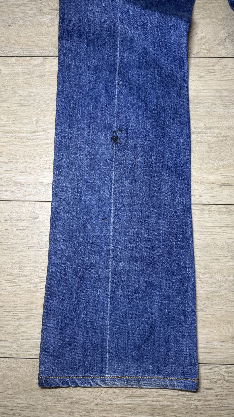 7 For All Mankind 2000s 7 For All Mankind Pinstripe Bootcut Flared Denim Jeans Size 28" / US 6 / IT 42 - 3 Thumbnail
