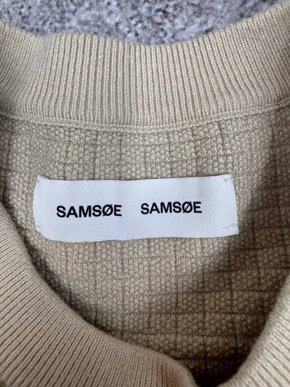 Samsoe Samsoe Samsøe Samsøe Men Cotton Knit Sweater Beige Crew Neck Size S Size US M / EU 48-50 / 2 - 4 Thumbnail