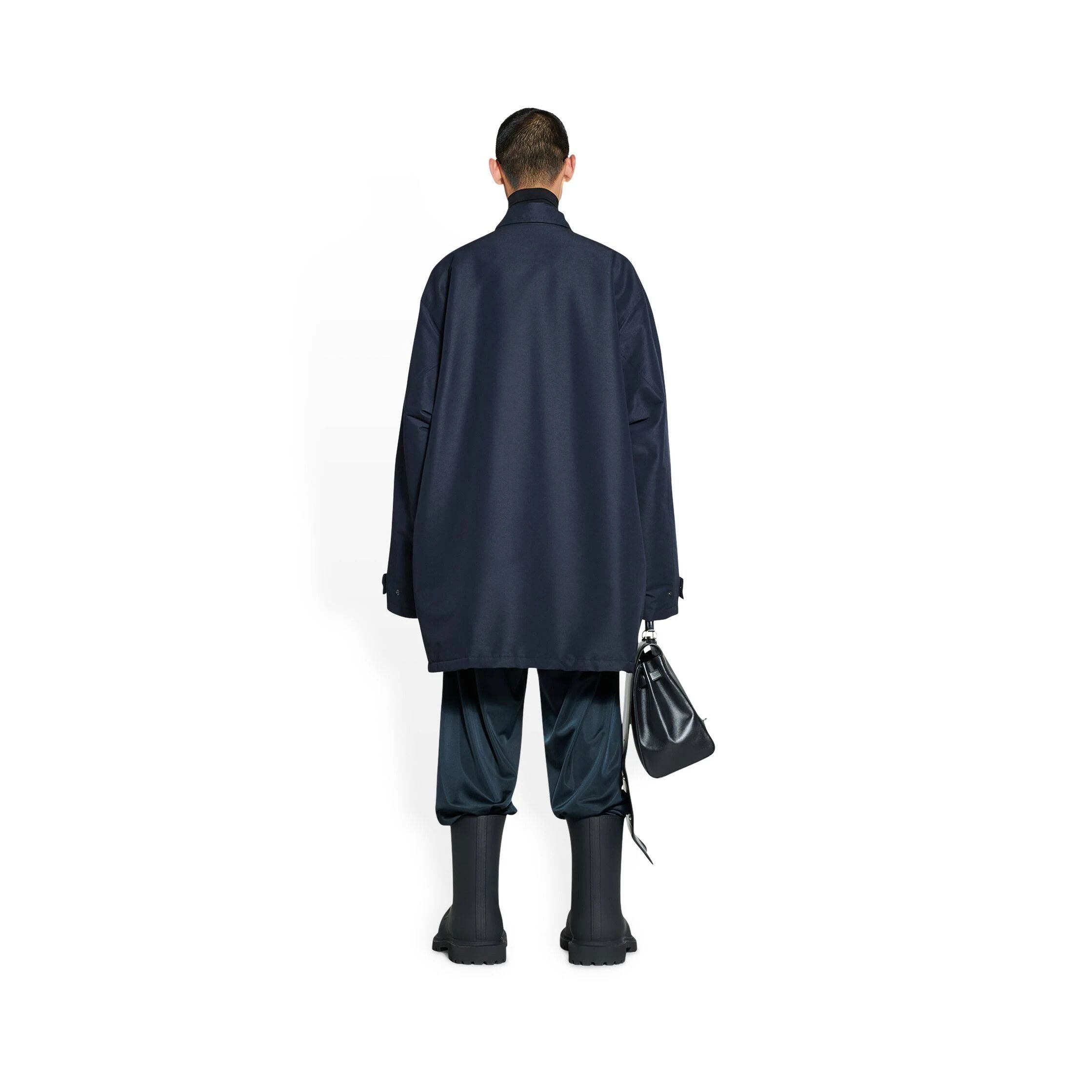 Balenciaga o1bcso1str1124 Blend Parka in Blue Size US S / EU 44-46 / 1 - 4 Thumbnail