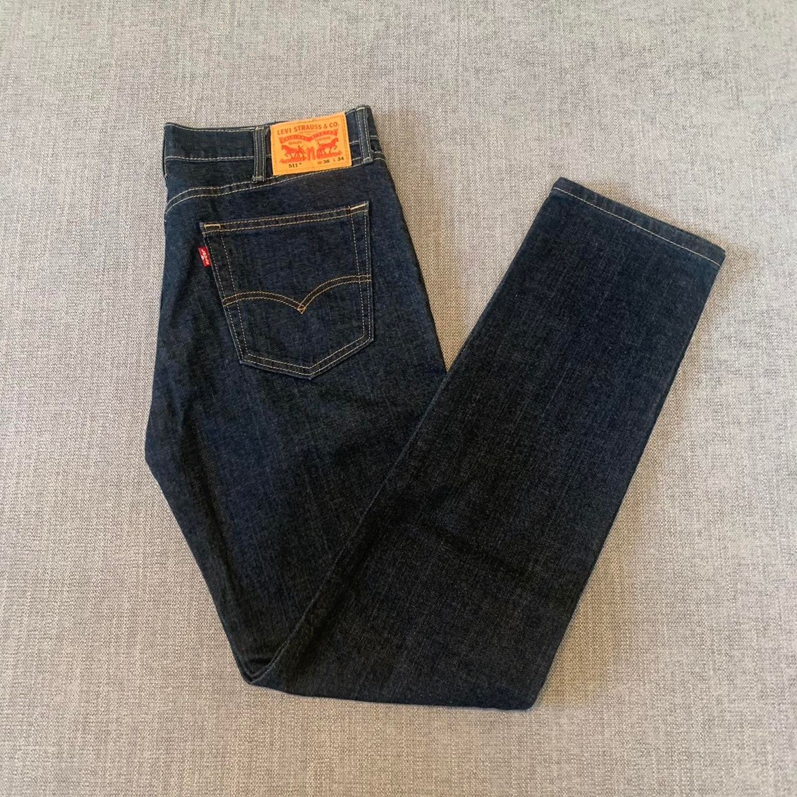 Levi's Levis 511 Dark Denim Jeans Size US 36 / EU 52 - 7 Thumbnail