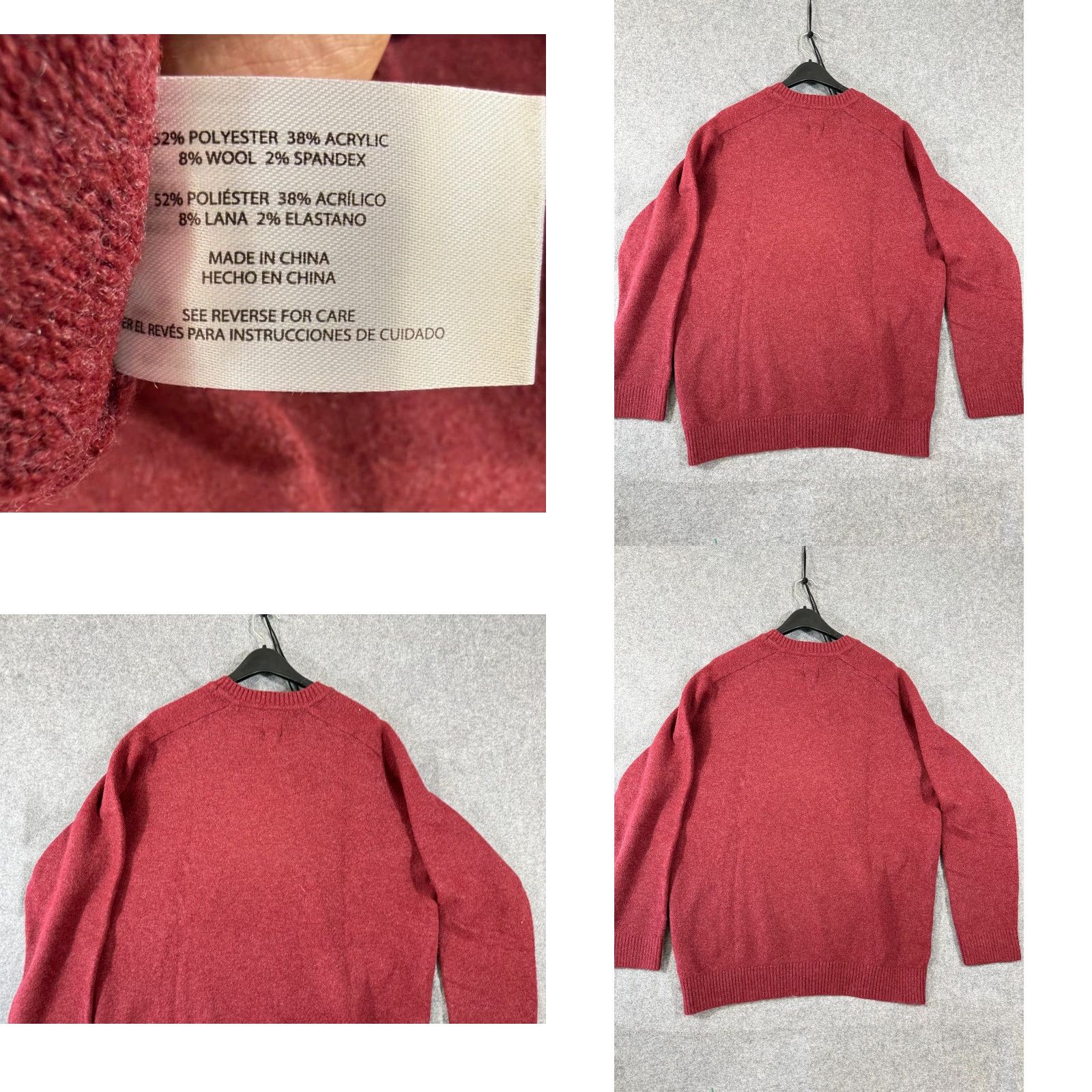 Gap VINTAGE Gap Sweater Mens 2XL Red Wool Blend Stretch Crew Neck Raglan Sleeve NWT Size US XXL / EU 58 / 5 - 8 Thumbnail