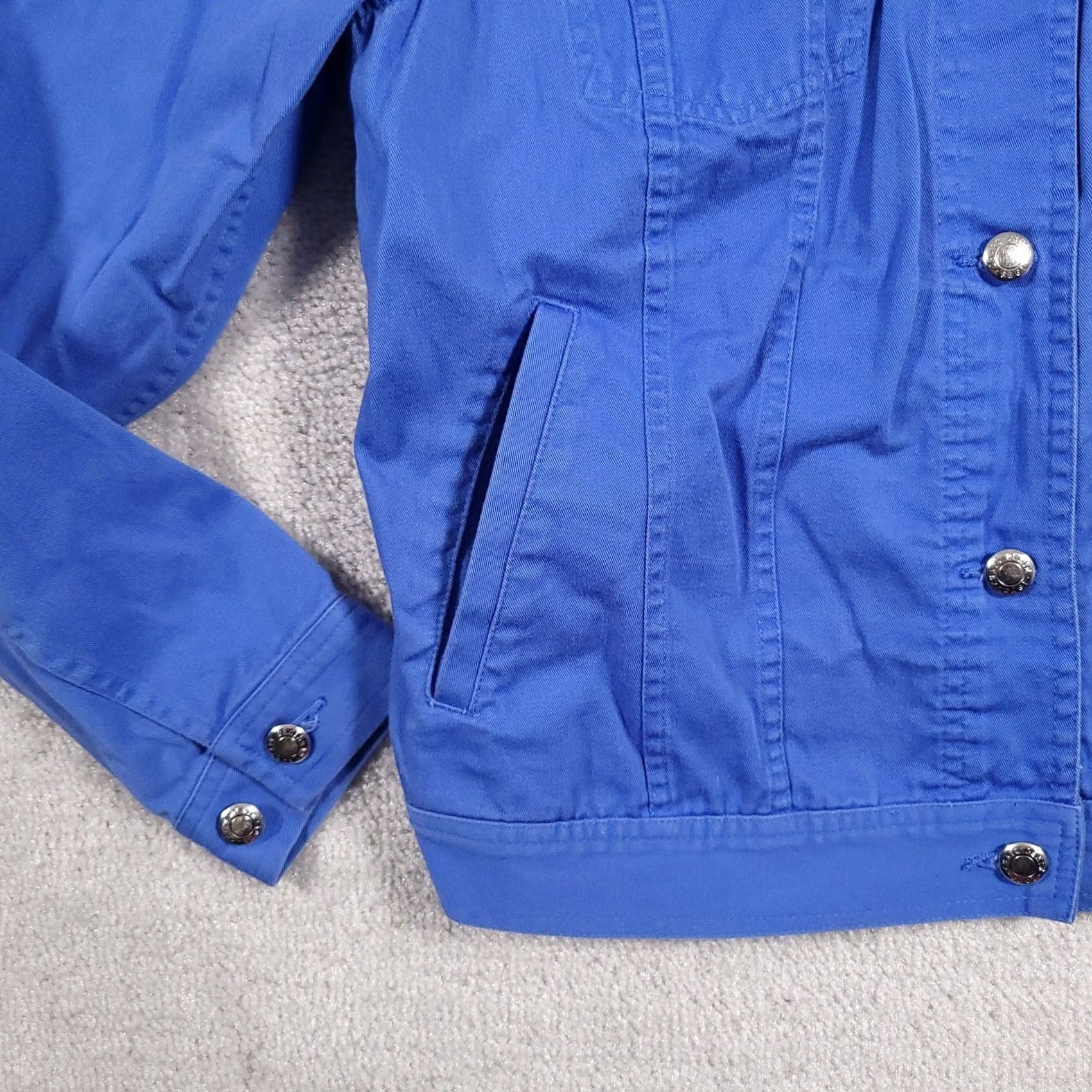 Chaps Chaps Denim Jean Jacket Women's Medium Blue Button Flap Pockets Classic Jacket Men? Wait. Size 32" / US 10 / IT 46 - 5 Thumbnail