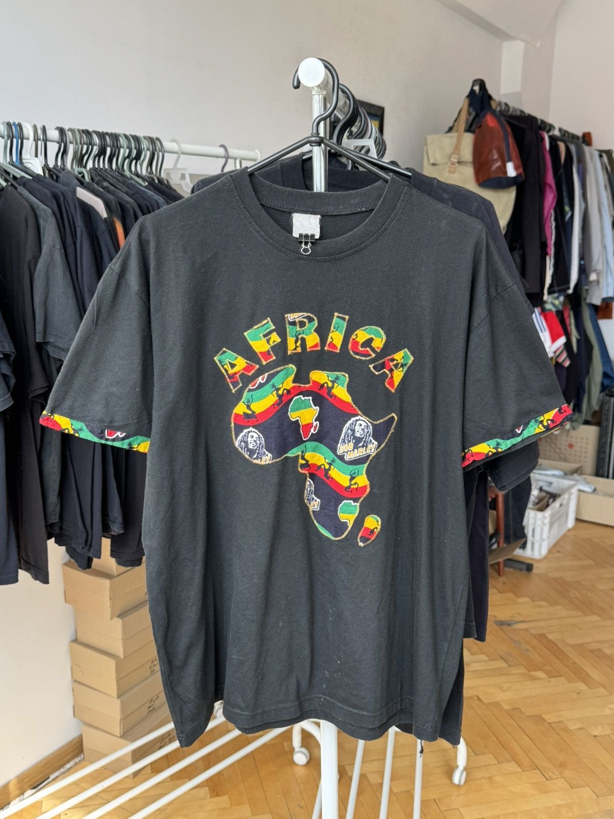 Bob Marley Vintage 90s Bob Marley Rasta Africa T-shirt Size US L / EU 52-54 / 3 - 1 Thumbnail