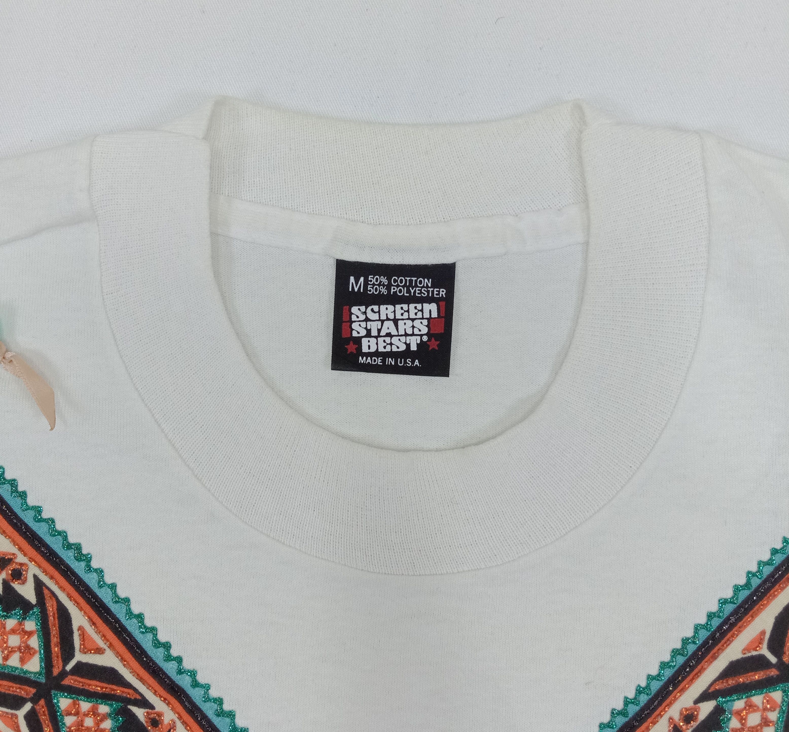 Vintage Vintage Screen Star Custom Native Design T shirt Size US M / EU 48-50 / 2 - 2 Thumbnail