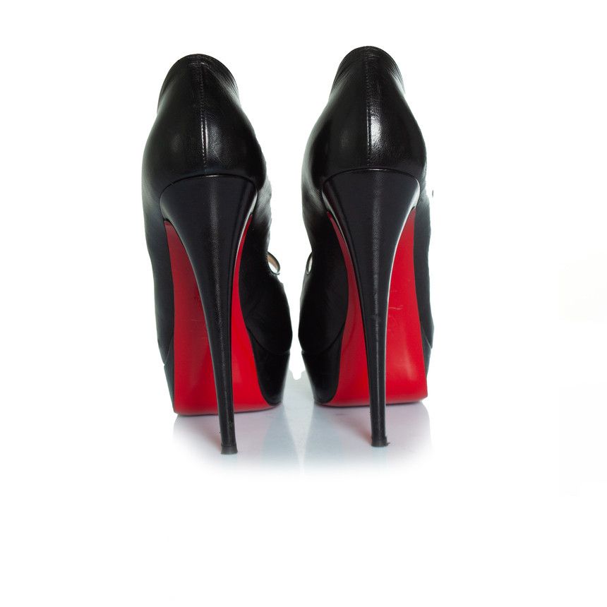 Christian Louboutin Christian Louboutin, Black Mademoi platform pump Size US 10 / IT 40 - 6 Thumbnail