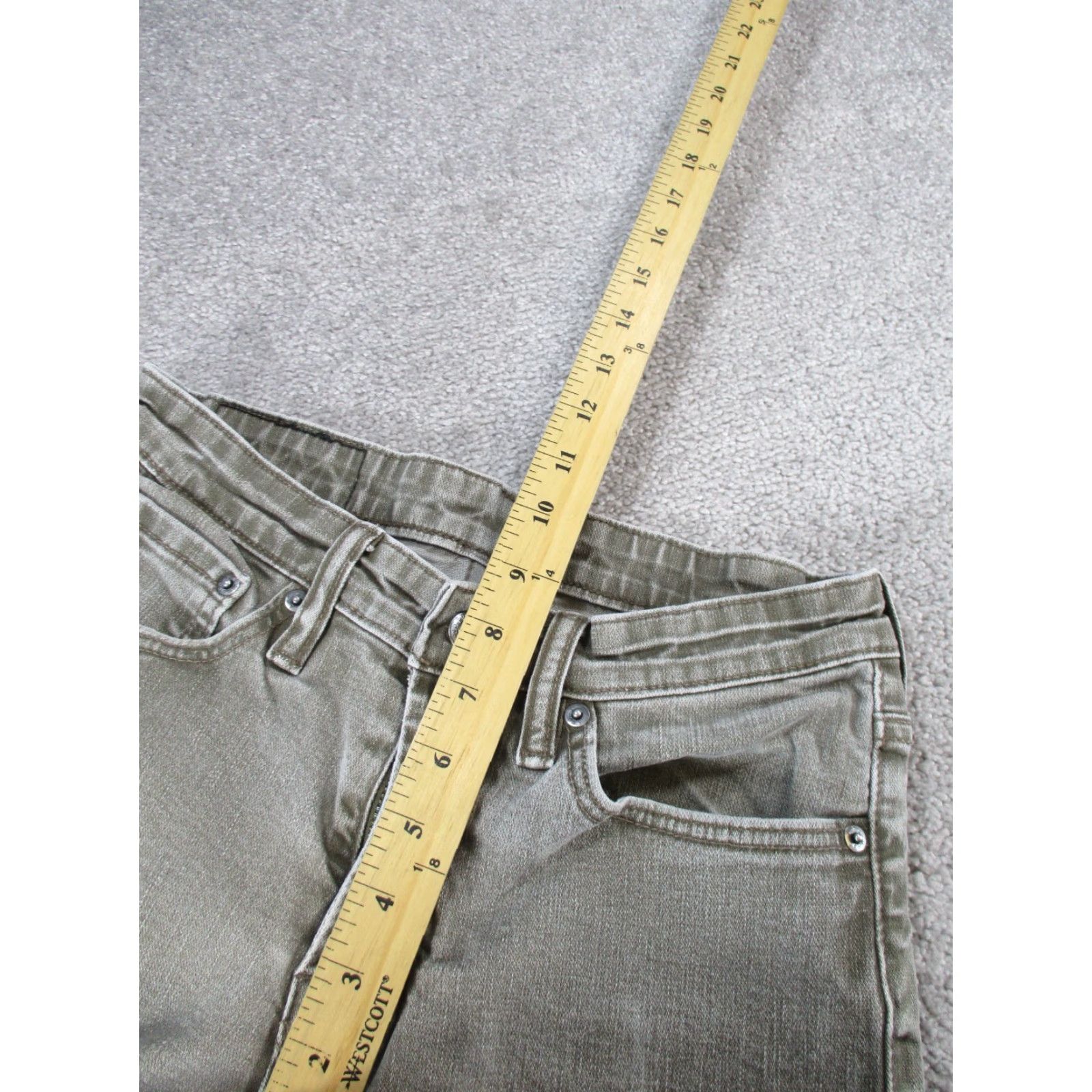 Levi's Levi's 511 Jeans Mens 29 Light Gray Denim Slim Fit 29X28 Size US 29 - 6 Thumbnail