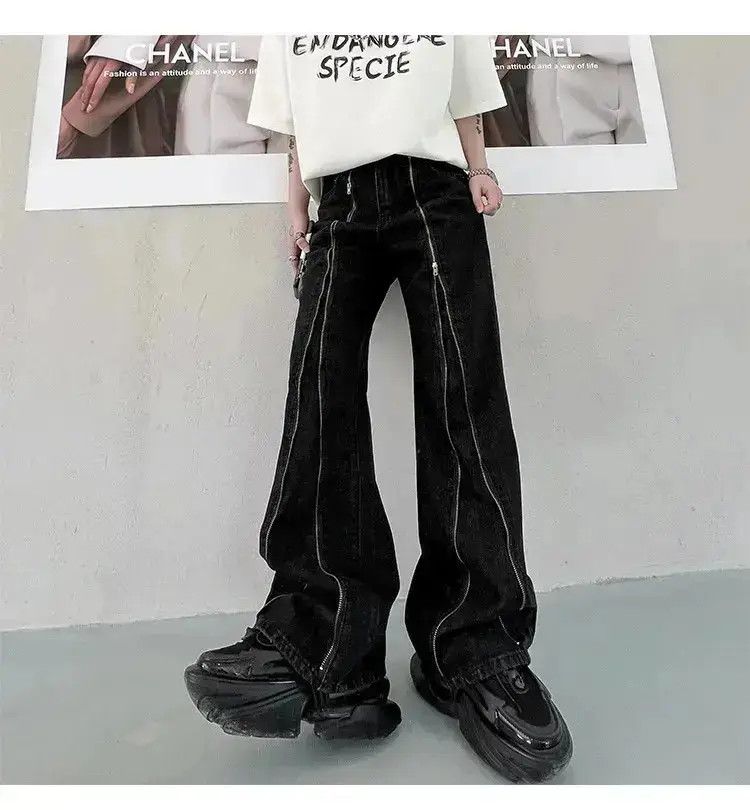 Japanese Brand Casual Zipper Baggy Denim Size US 32 / EU 48 - 4 Thumbnail
