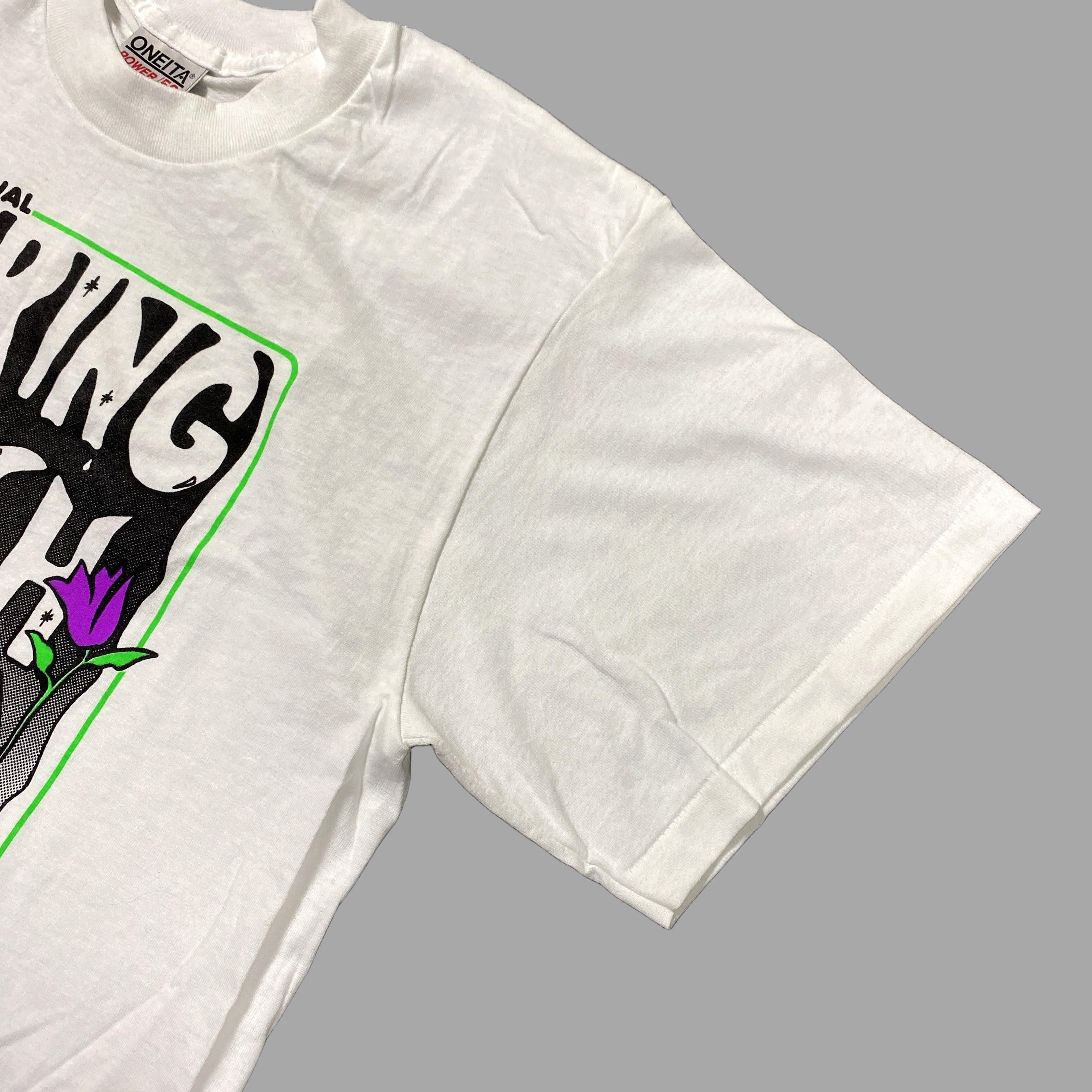 Vintage Vintage Oneita Single Stitch Running 1993 Tee Shirt Large Size US L / EU 52-54 / 3 - 5 Thumbnail