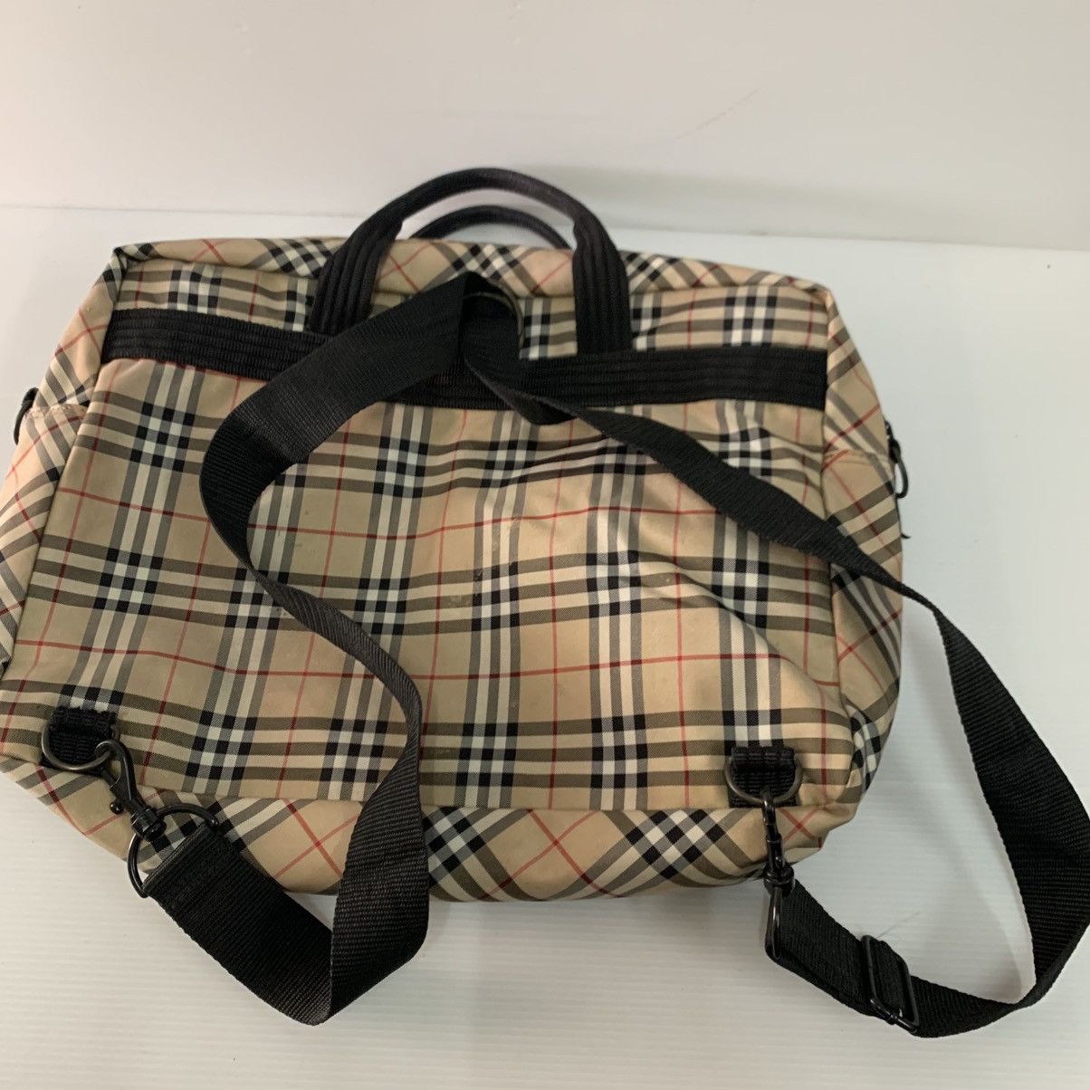 Burberry Burberrys Canvas Monogram Backpack Size ONE SIZE - 4 Thumbnail