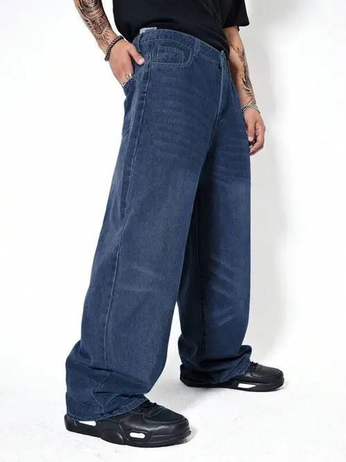Jean Washed Baggy Denim Jeans Skate Size US 32 / EU 48 - 1 Thumbnail