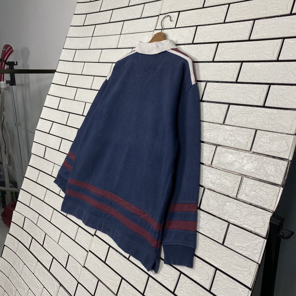 Japanese Brand 📌Vintage Polo Rugby Collar Sweatshirt Tommy Hilfiger Rare Size US L / EU 52-54 / 3 - 11 Thumbnail