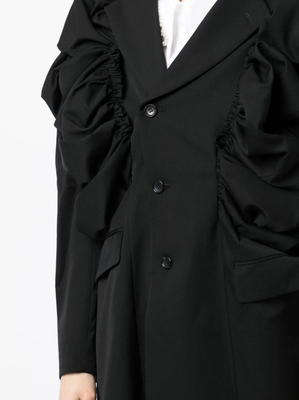 Comme des Garcons o1mle0824 Asymmetric Oversized Blazer in Black Size M / US 6-8 / IT 42-44 - 5 Thumbnail
