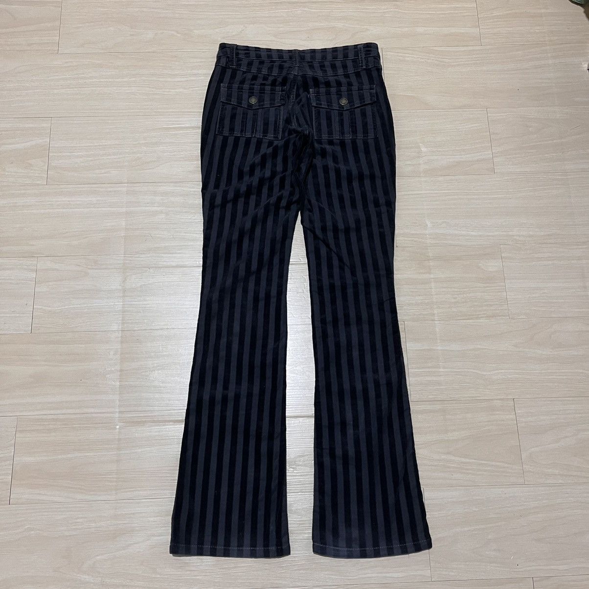 Japanese Brand 2000s Fatigue Flare Striped Corduroy Pants Camel Road Size US 28 / EU 44 - 6 Thumbnail