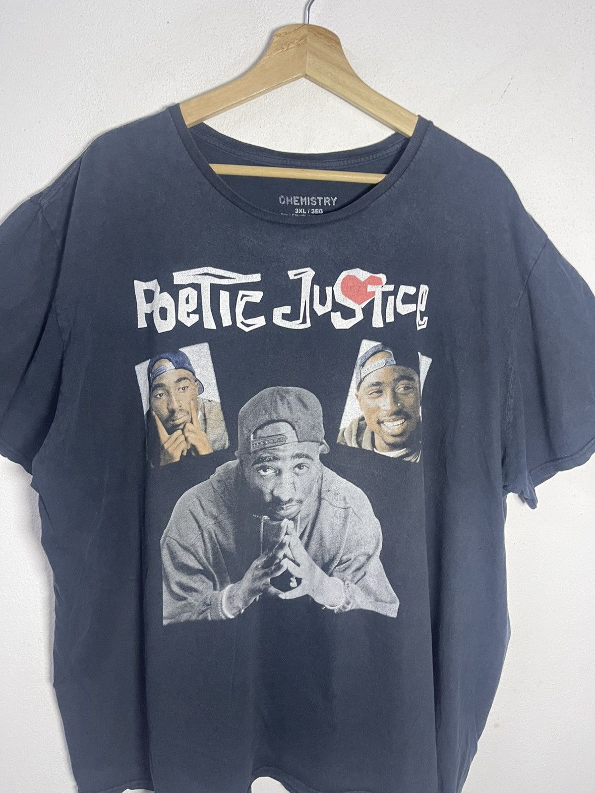Chemistry Tupac Shakur Poetic Justice Black Graphic T-Shirt Size 3XL Size US XXL / EU 58 / 5 - 2 Thumbnail
