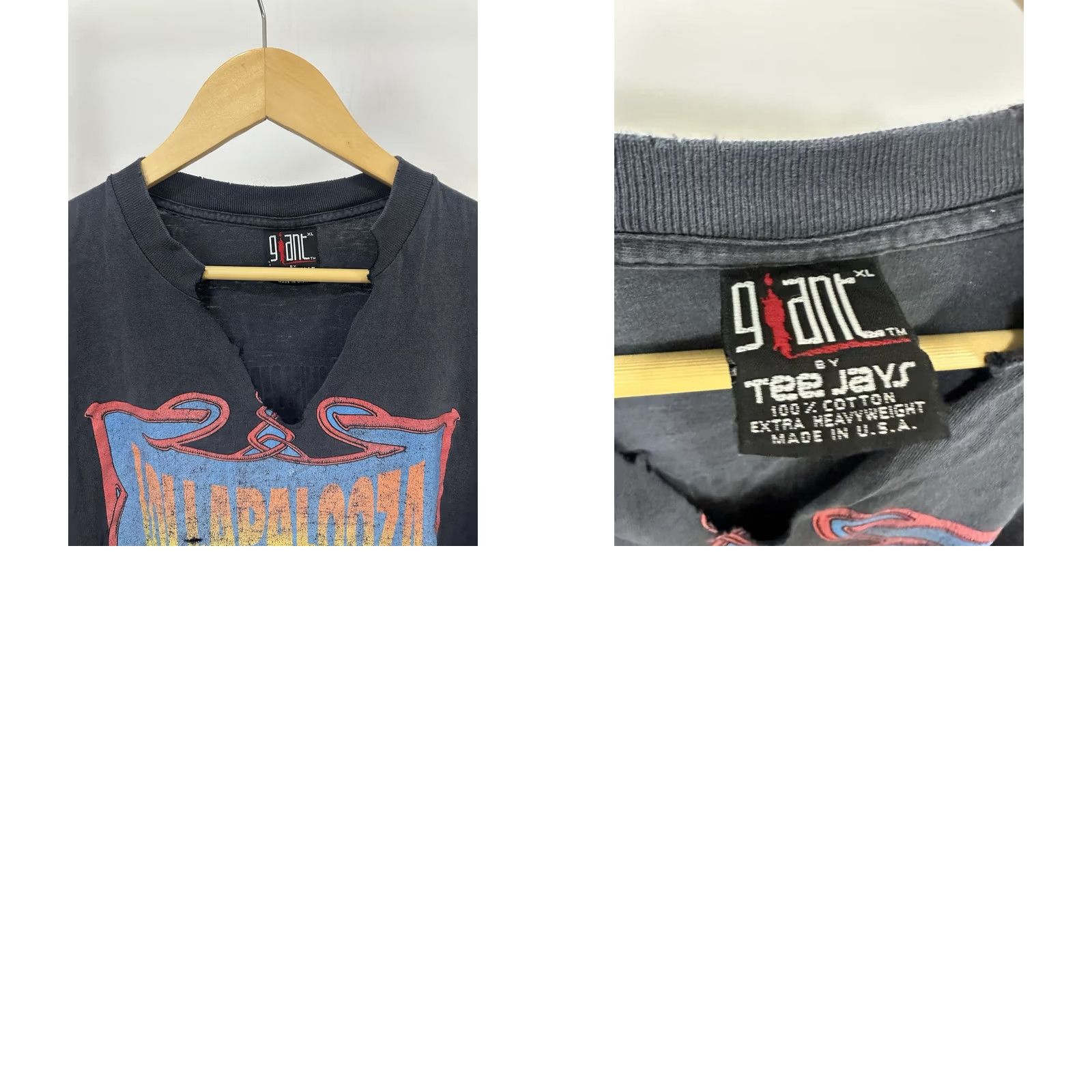 Vintage VTG 90s Lollapalooza RHCP Ice Cube Soundgarden T-Shirt XL Giant Black Mens Regular Size XS? Size US XL / EU 56 / 4 - 8 Thumbnail