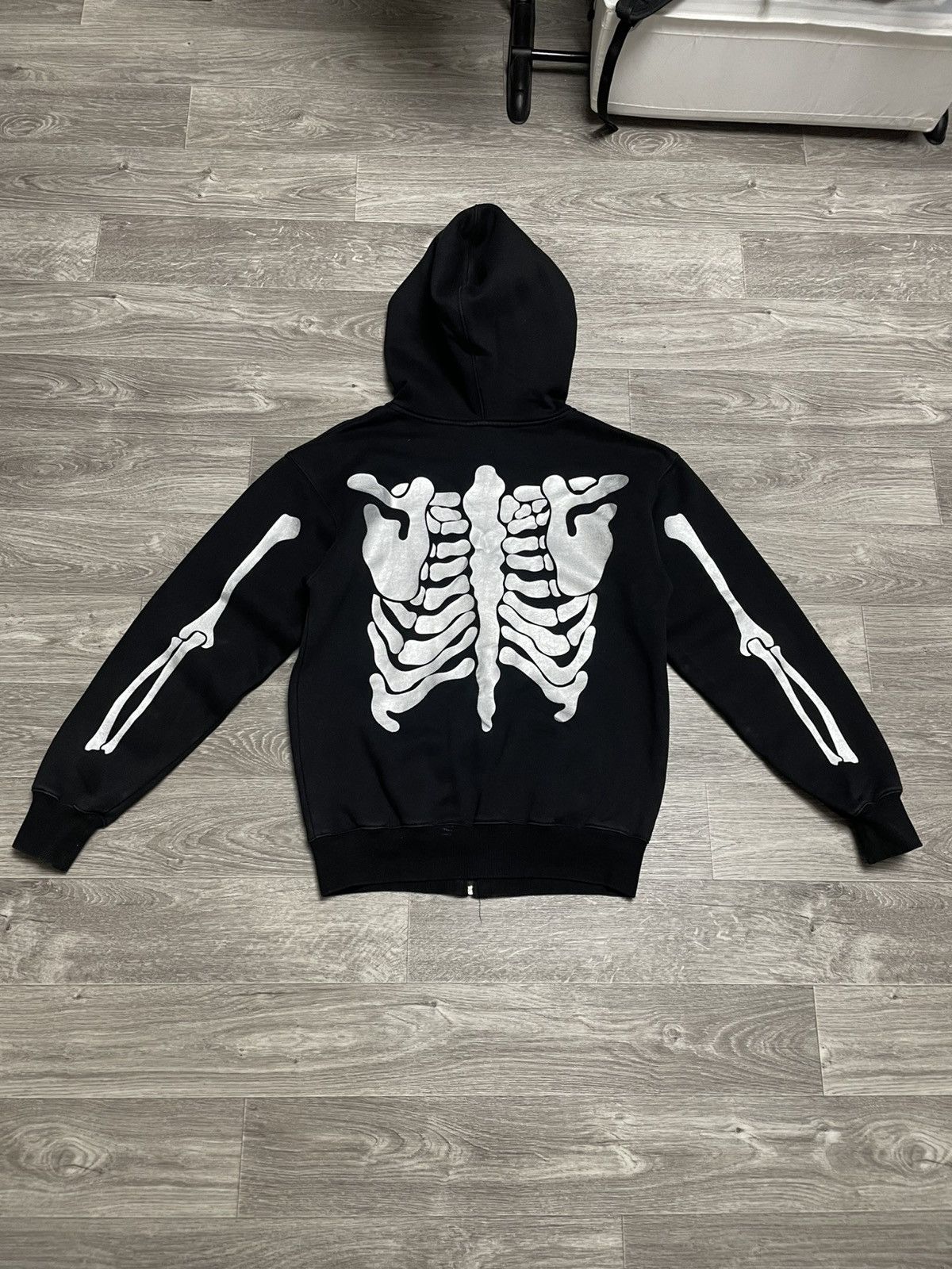 Other Vintage Skeleton Skull Head Full Zip-Up Hoodie Y2K Size US M / EU 48-50 / 2 - 14 Thumbnail