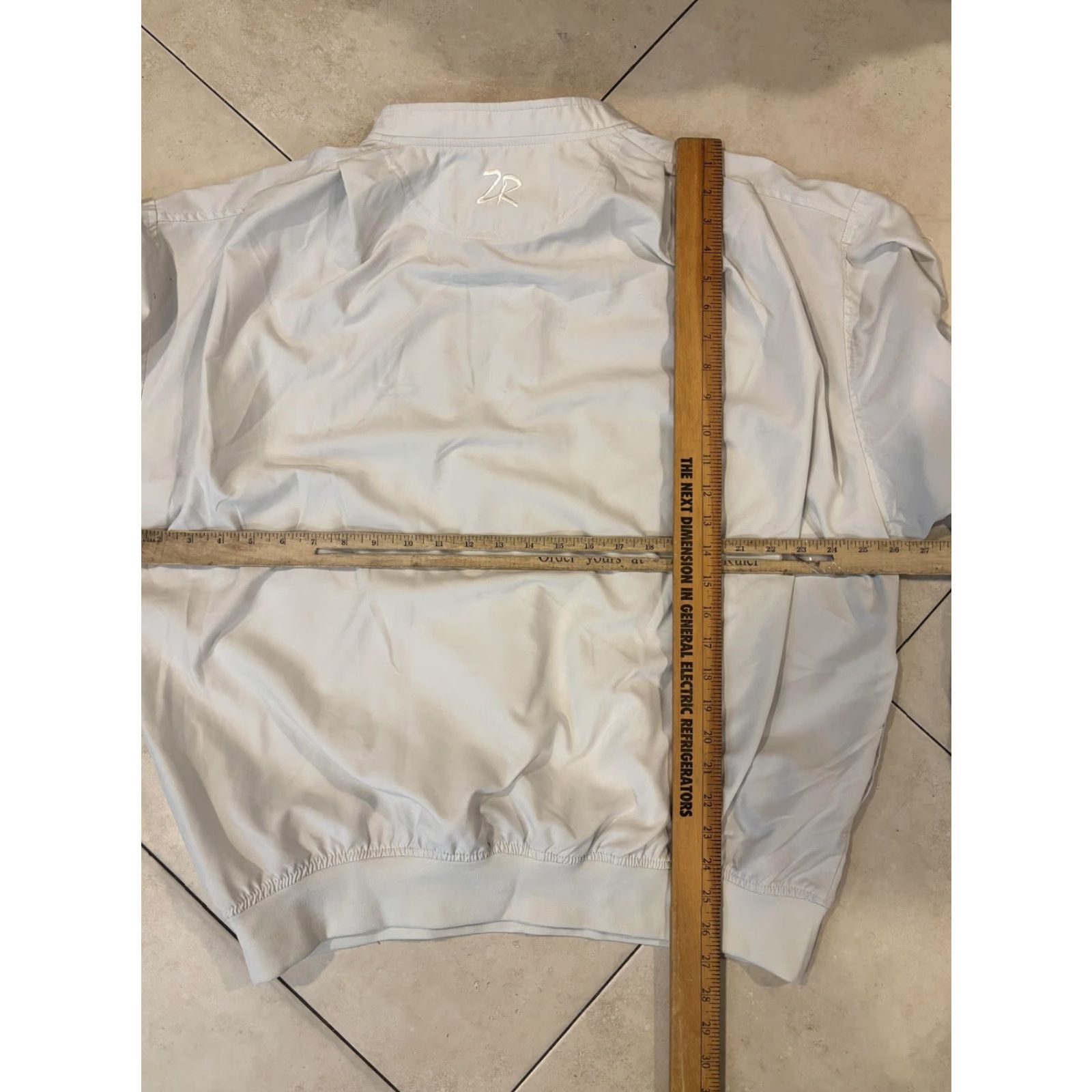 Vintage Zero Restriction Golf Windbreaker Jacket Mens Large White Lightweight Pullover Windbreaker Size US L / EU 52-54 / 3 - 6 Thumbnail
