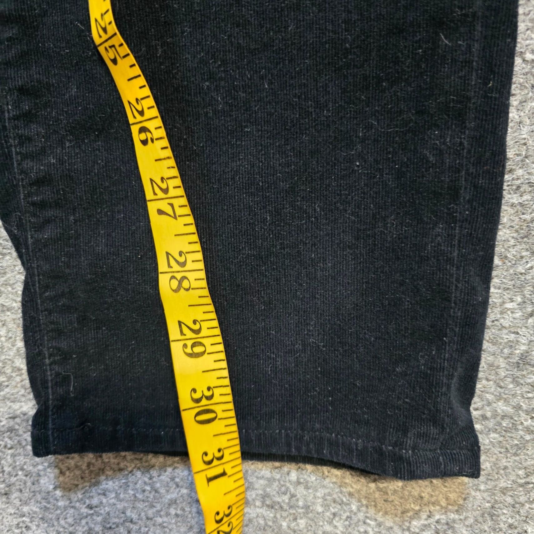 Paige Paige Pants Womens Size 32 Black Corduroy Velour Skinny Skyline Holiday Casual Small Review: N/A Size 24" / US 00 / IT 34 - 7 Thumbnail