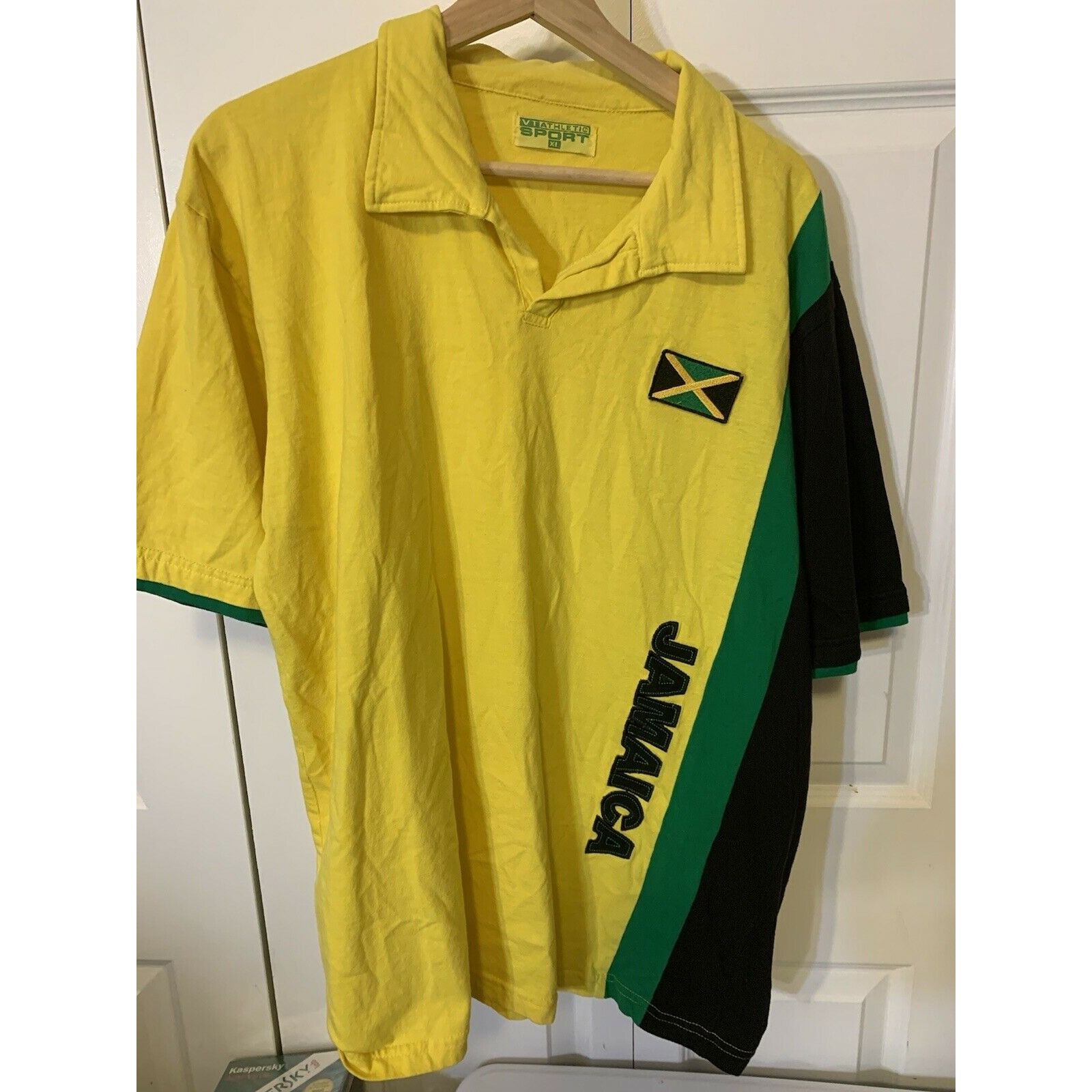 Other VT Athletic Sport Men’s Sz XL Soccer/Rugby Yellow Spell Out Size US XL / EU 56 / 4 - 1 Thumbnail