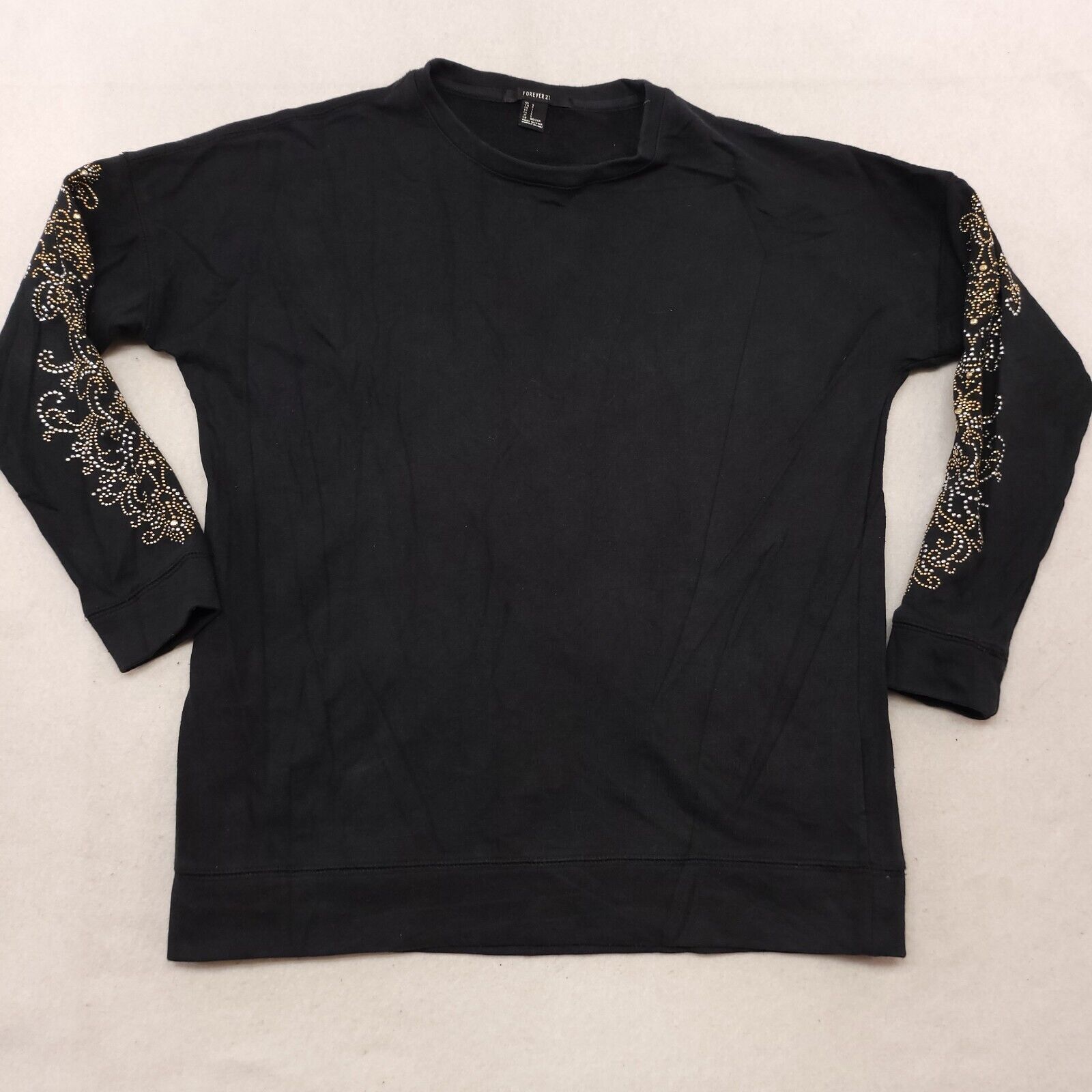 Forever 21 Forever 21 Casual Pullover T Shirt Womens Size Small S Black Size S / US 4 / IT 40 - 2 Thumbnail