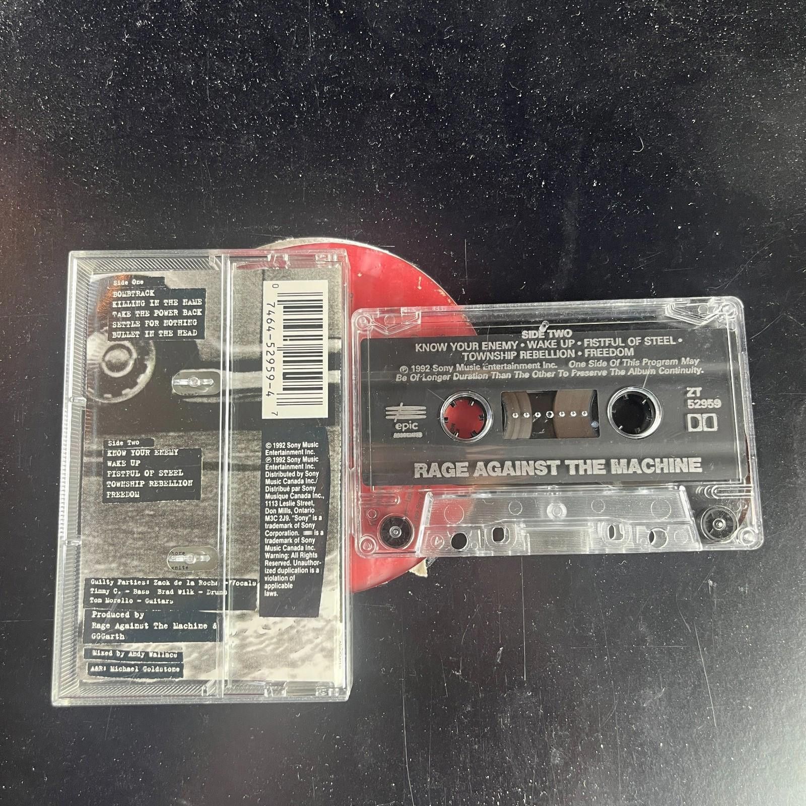 Other Rage Against The Machine Self Titled Cassette 1992 Epic Size ONE SIZE - 2 Thumbnail
