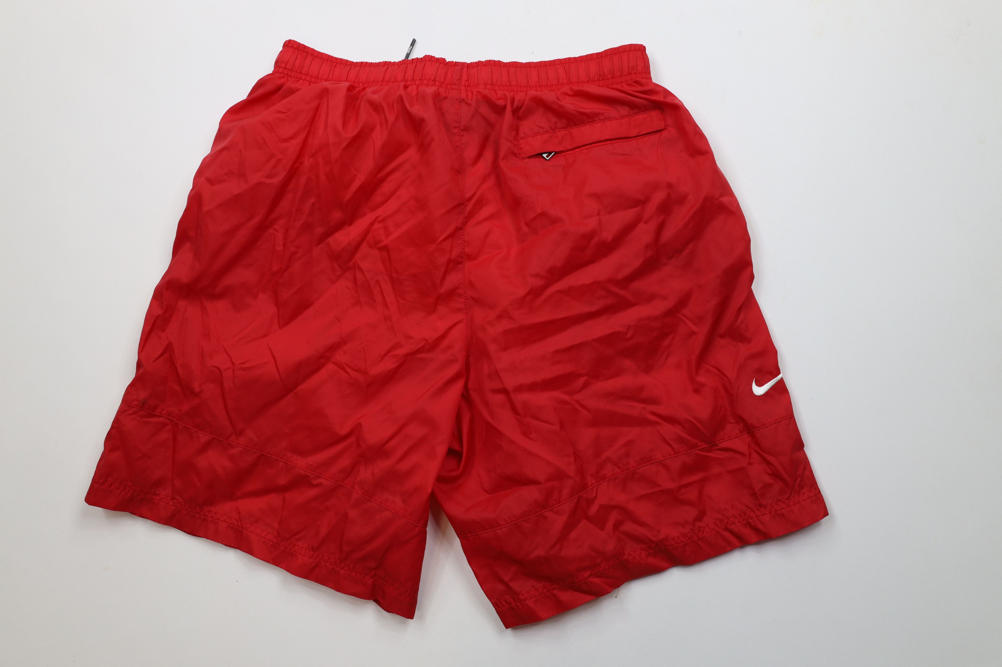 Nike × Vintage Vintage 90s Y2K Nike Mini Swoosh Lined Shorts Baggies Nylon Size US 34 / EU 50 - 8 Thumbnail