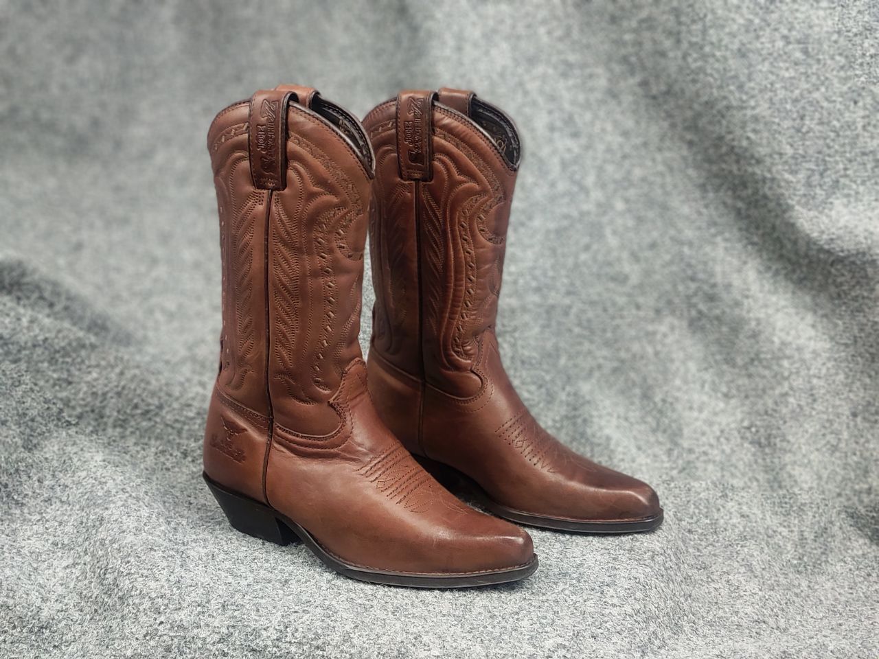 Sancho Boots Vintage 90's Joe Sanchez embroidered Western Cowboy Boots Size US 7 / IT 37 - 8 Thumbnail