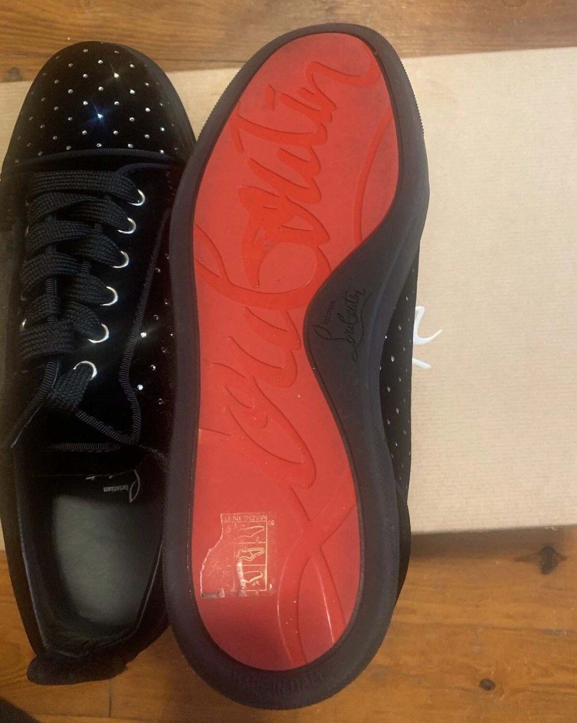 Christian Louboutin Christian Louboutin Fun Louis Junior “Plum Strass” sneakers. Size US 8 / EU 41 - 11 Thumbnail