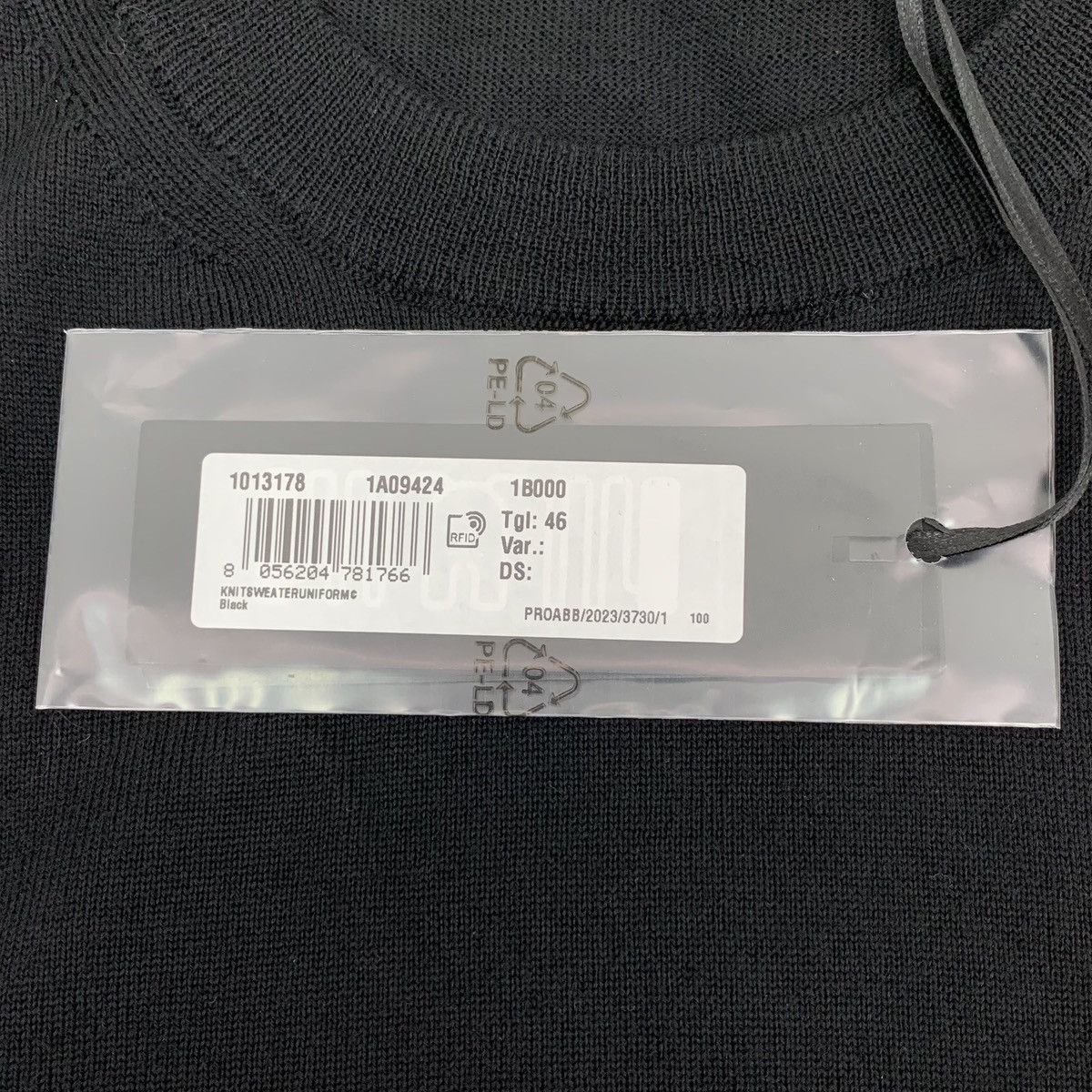 Versace Versace Black Wool Long Sleeve Knit Sweater K26WX Size US S / EU 44-46 / 1 - 7 Thumbnail