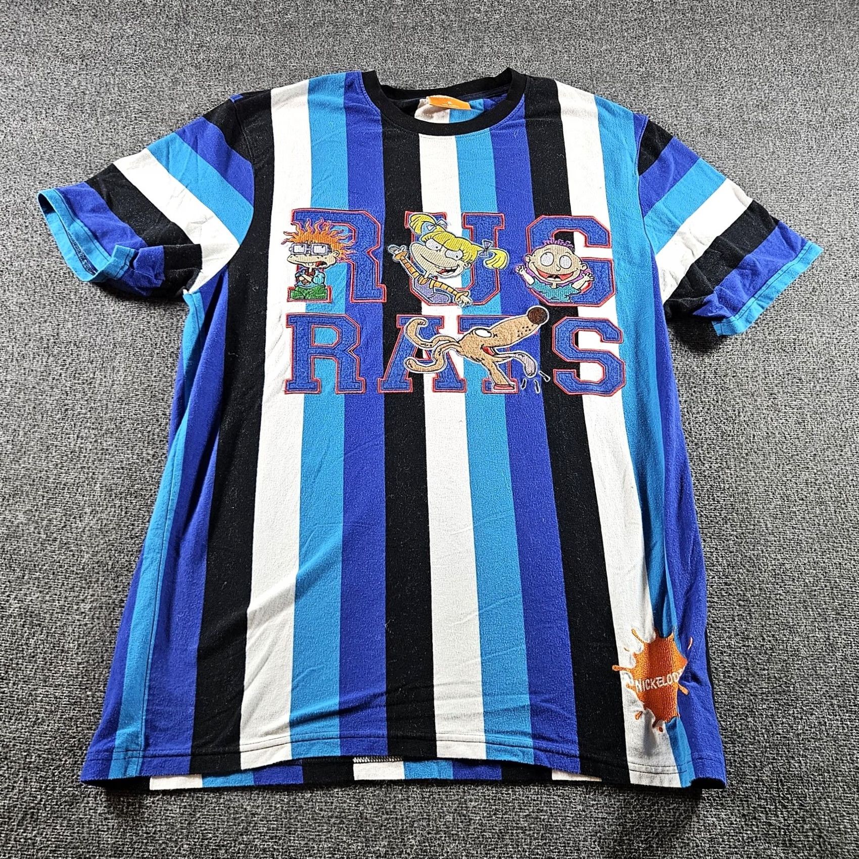 Nickelodeon Nickelodeon Rugrats Shirt Mens XL Striped Cartoon Graphic Tee Size US XL / EU 56 / 4 - 2 Thumbnail