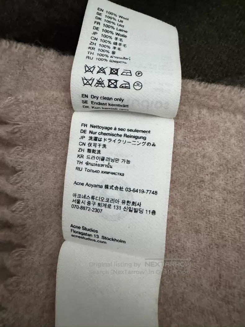 Acne Studios Acne Studios Oatmeal Wool Scarf Size ONE SIZE - 5 Thumbnail