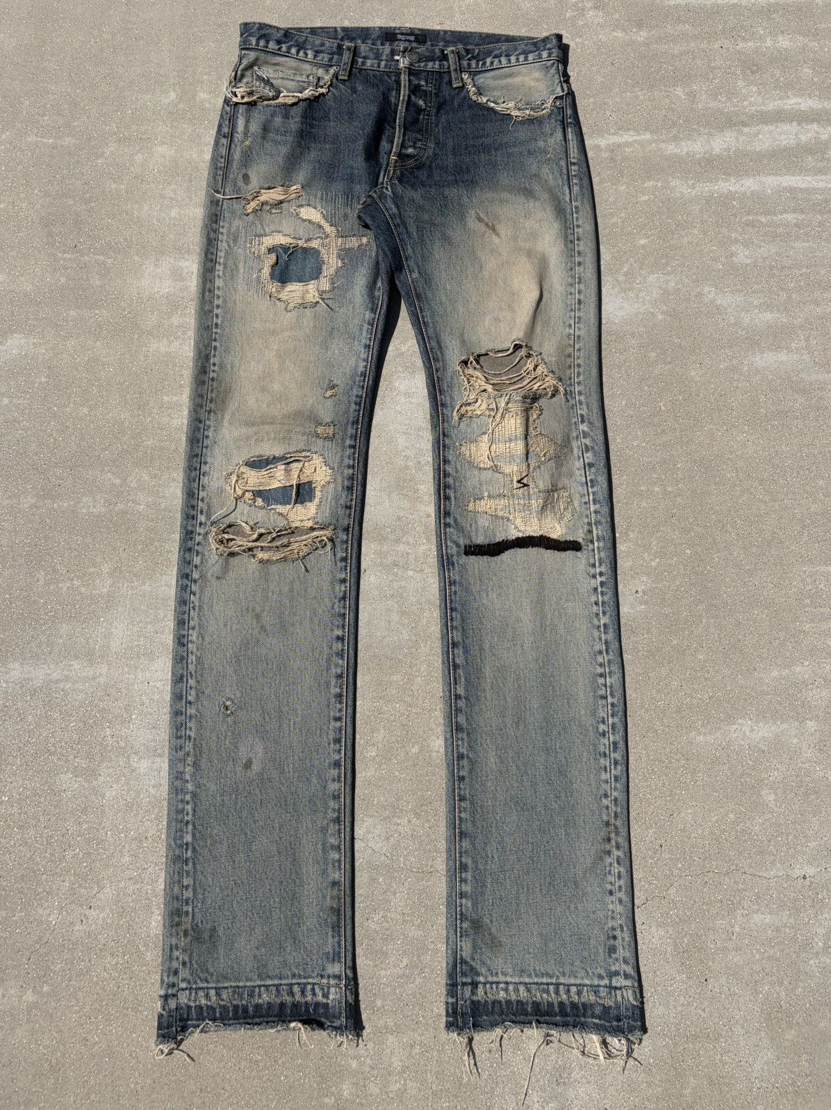 Undercover Undercover 68 Black Yarn Denim | Grailed