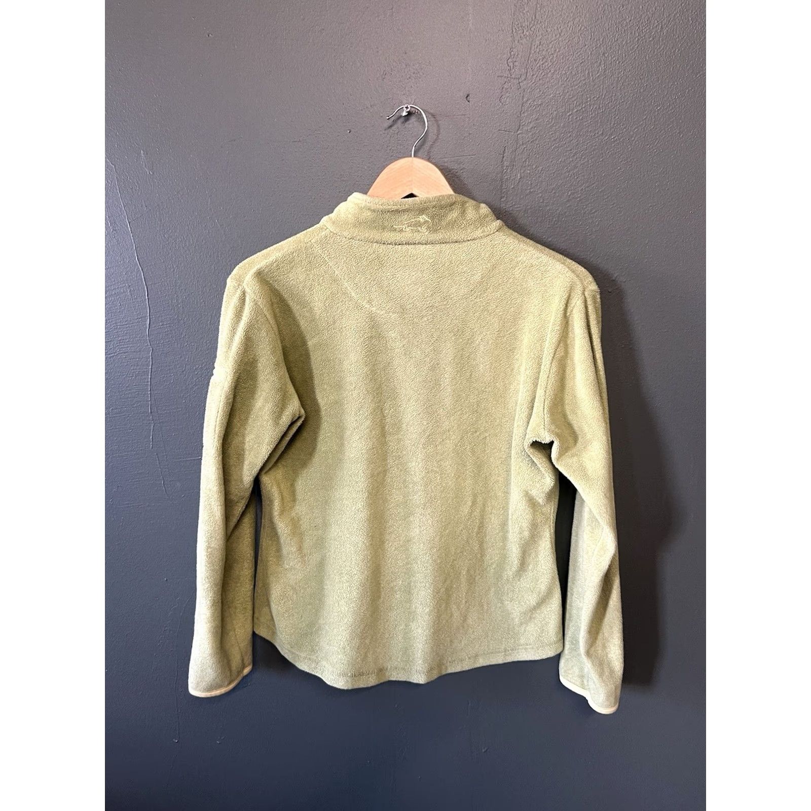 Vintage Horny Toad Womens Green Fleece 1/4 Zip Pullover Mock Neck Sweatshirt Size L XS? Size L / US 10 / IT 46 - 2 Thumbnail