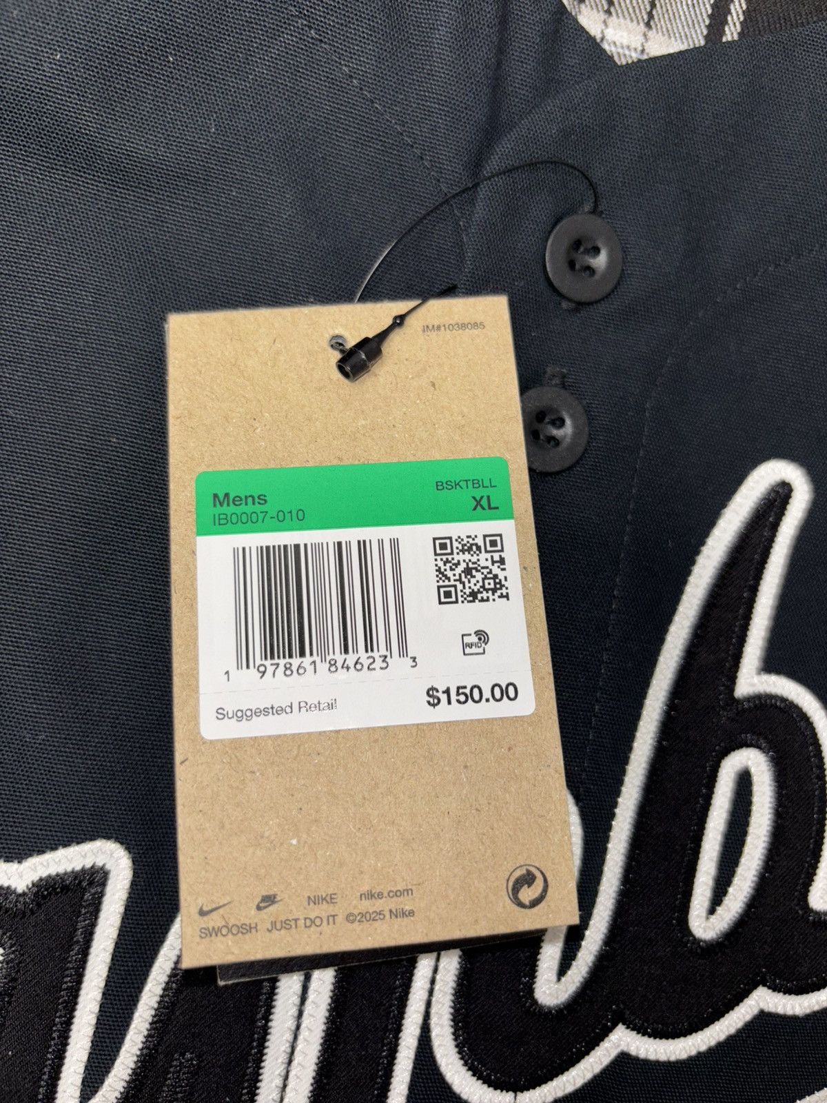 Nike Nike Kobe Bryant Mamba Baseball Jersey Black XL IB0007-010 Size US XL / EU 56 / 4 - 5 Thumbnail